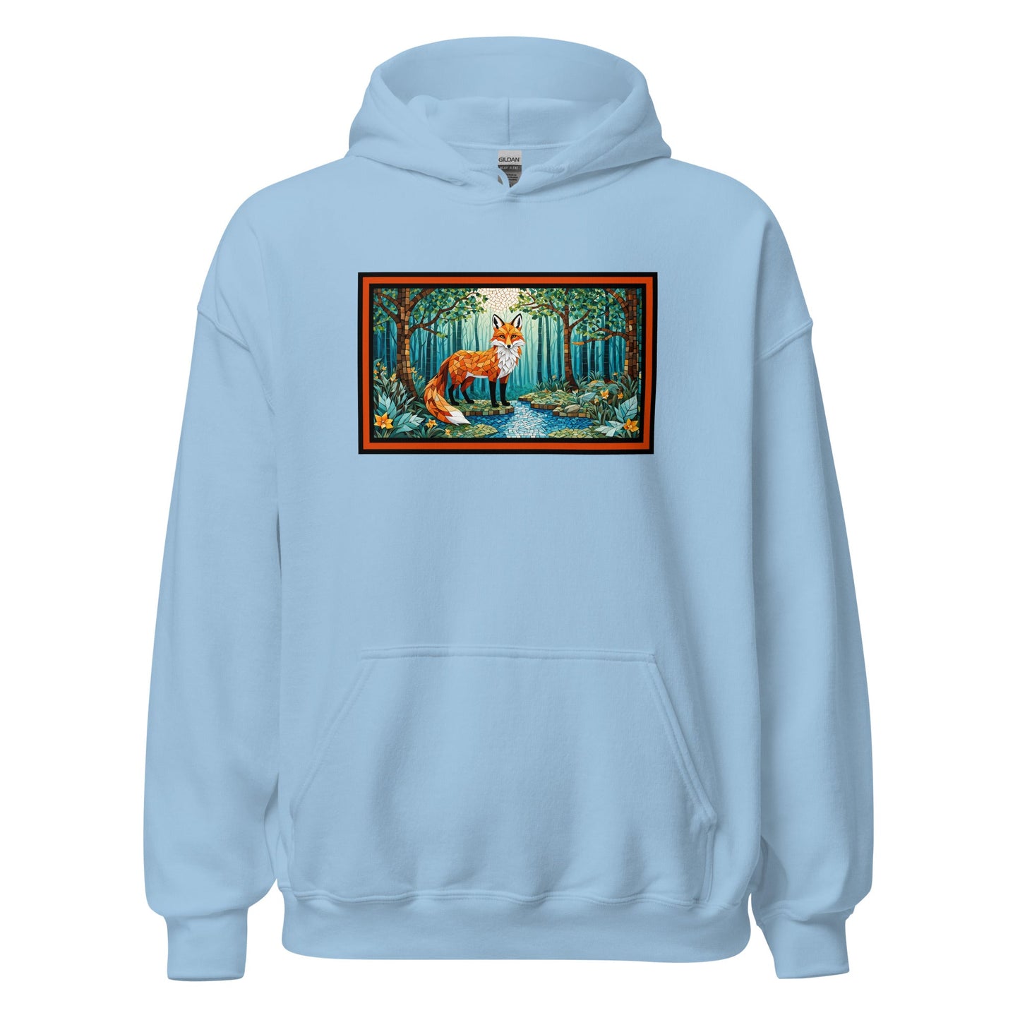 Mosaic Fox By The River Women's (Unisex) Hoodie - Hoodies - Discovery Co.