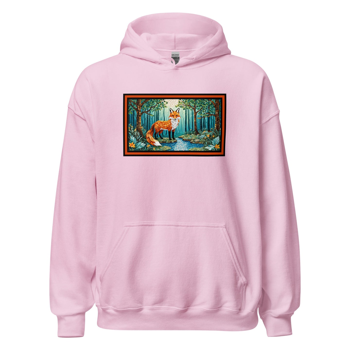 Mosaic Fox By The River Women's (Unisex) Hoodie - Hoodies - Discovery Co.