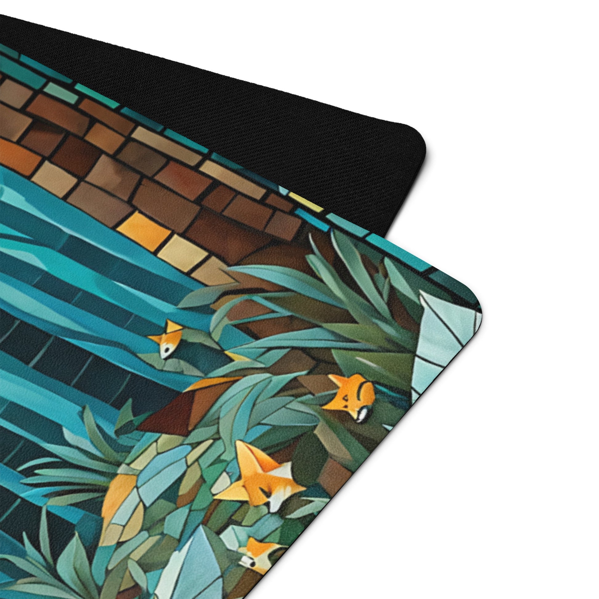 Mosaic Fox By The River Yoga Mat - Yoga Mat - Discovery Co.
