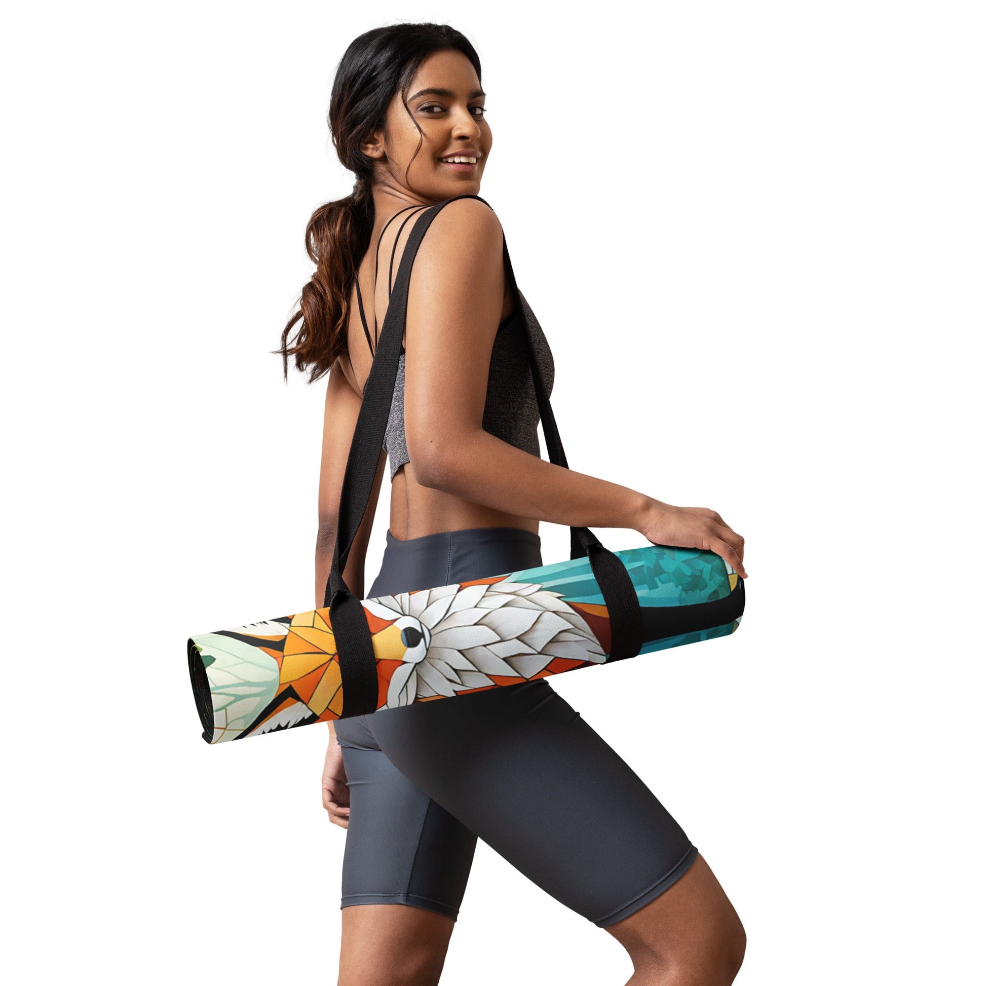 Mosaic Fox By The River Yoga Mat - Yoga Mat - Discovery Co.