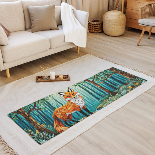 Mosaic Fox By The River Yoga Mat - Yoga Mat - Discovery Co.