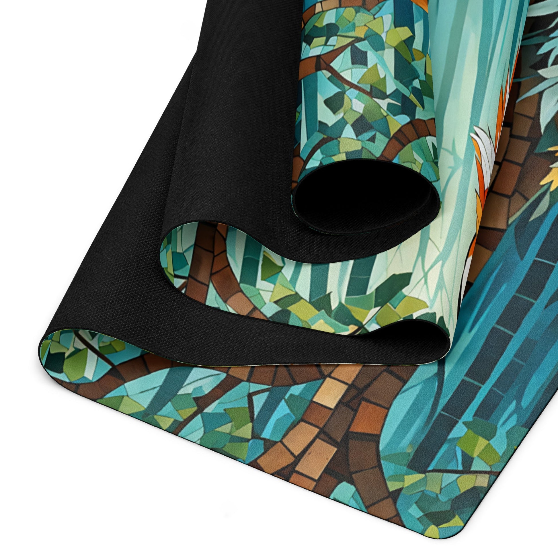 Mosaic Fox By The River Yoga Mat - Yoga Mat - Discovery Co.