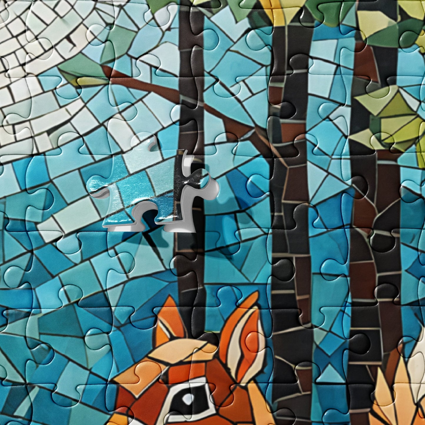 Mosaic Squirrels In The Forest Jigsaw Puzzle - Puzzle - Discovery Co.