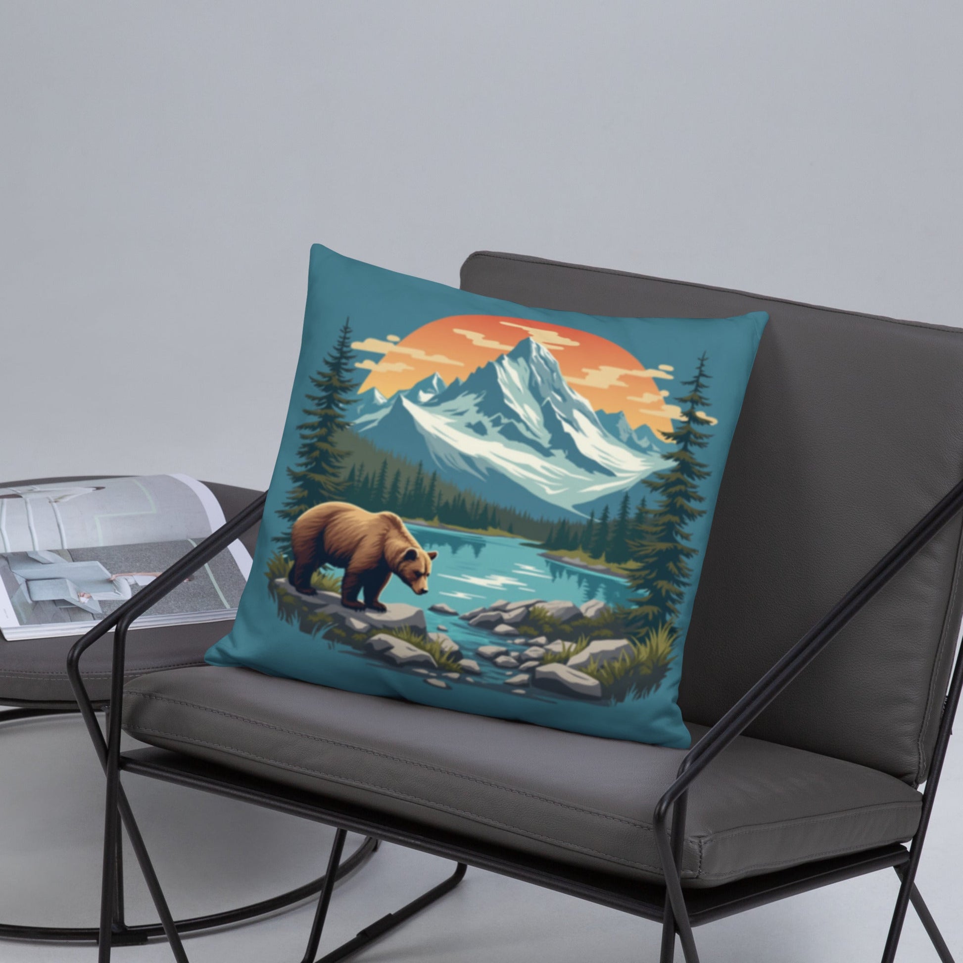 Mountain Bear Basic Pillow - Pillows - Discovery Co.