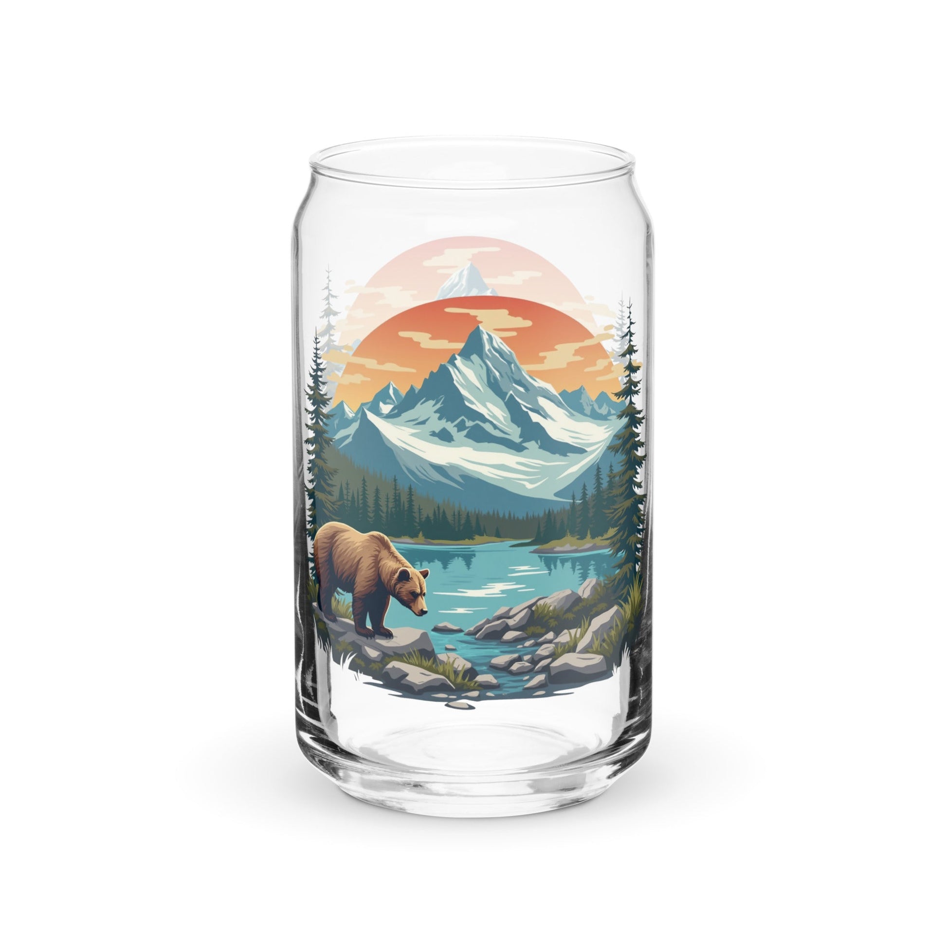 Mountain Bear Can - Shaped Glass - Can - Shaped Glass - Discovery Co.