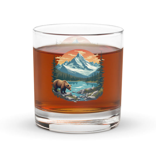 Mountain Bear Rocks Glass - Rocks Glass - Discovery Co.