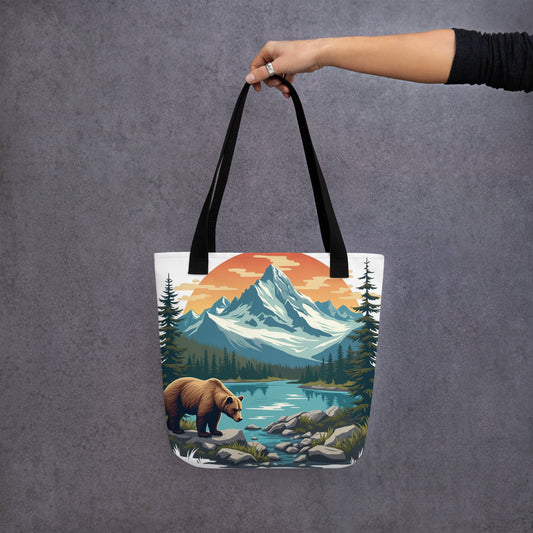Mountain Bear Tote Bag - Tote Bags - Discovery Co.