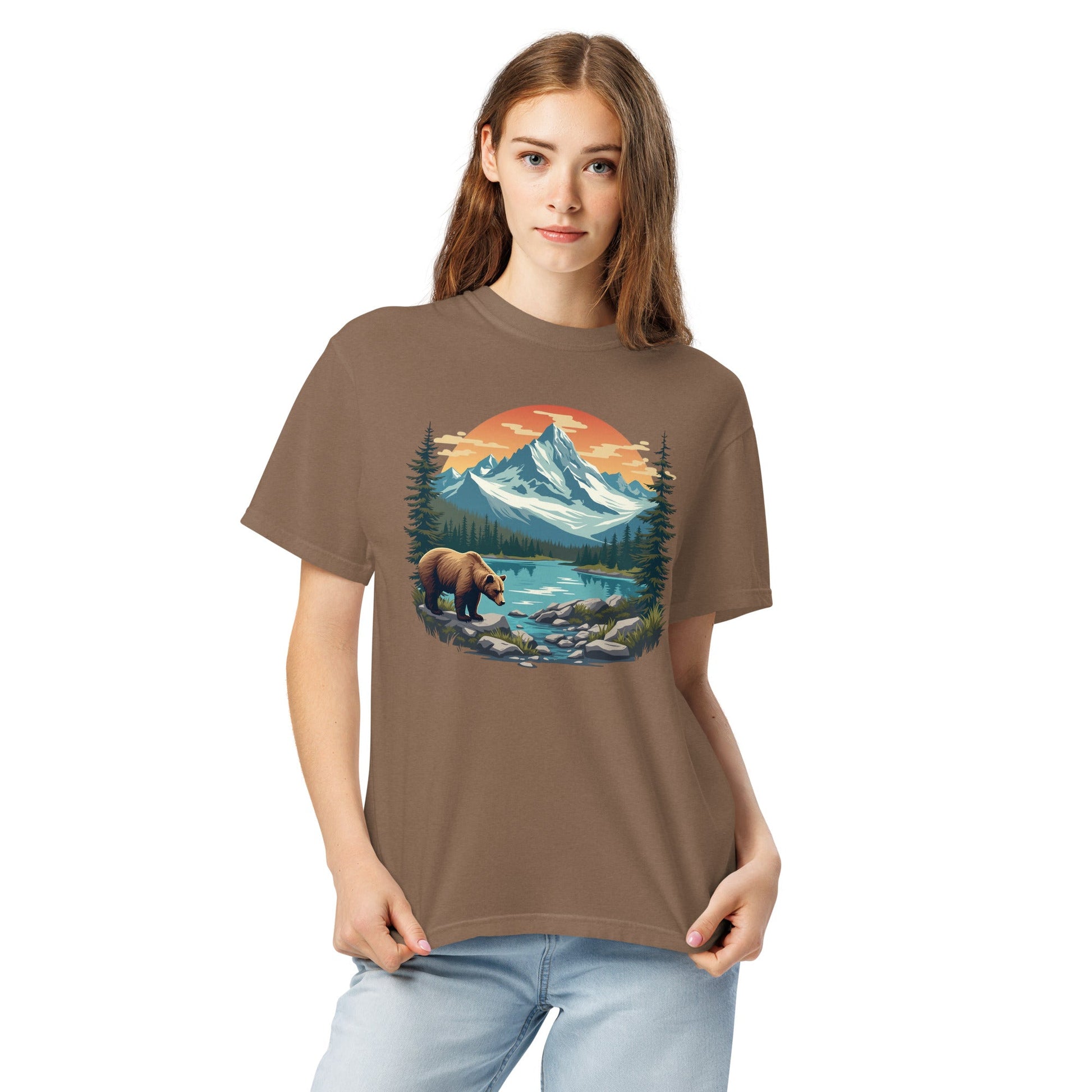Mountain Bear Women's (Unisex) Premium Tee - Women's Shirts - Discovery Co.