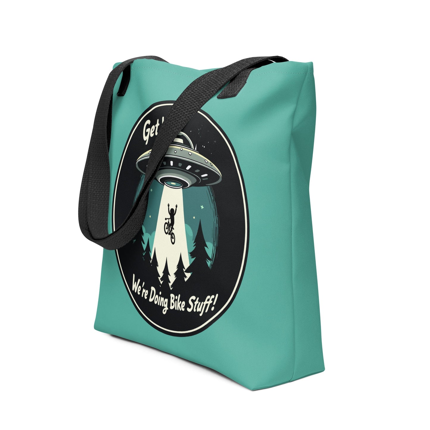 Mountain Biker - UFO Abduction Tote Bag - Tote Bags - Discovery Co.