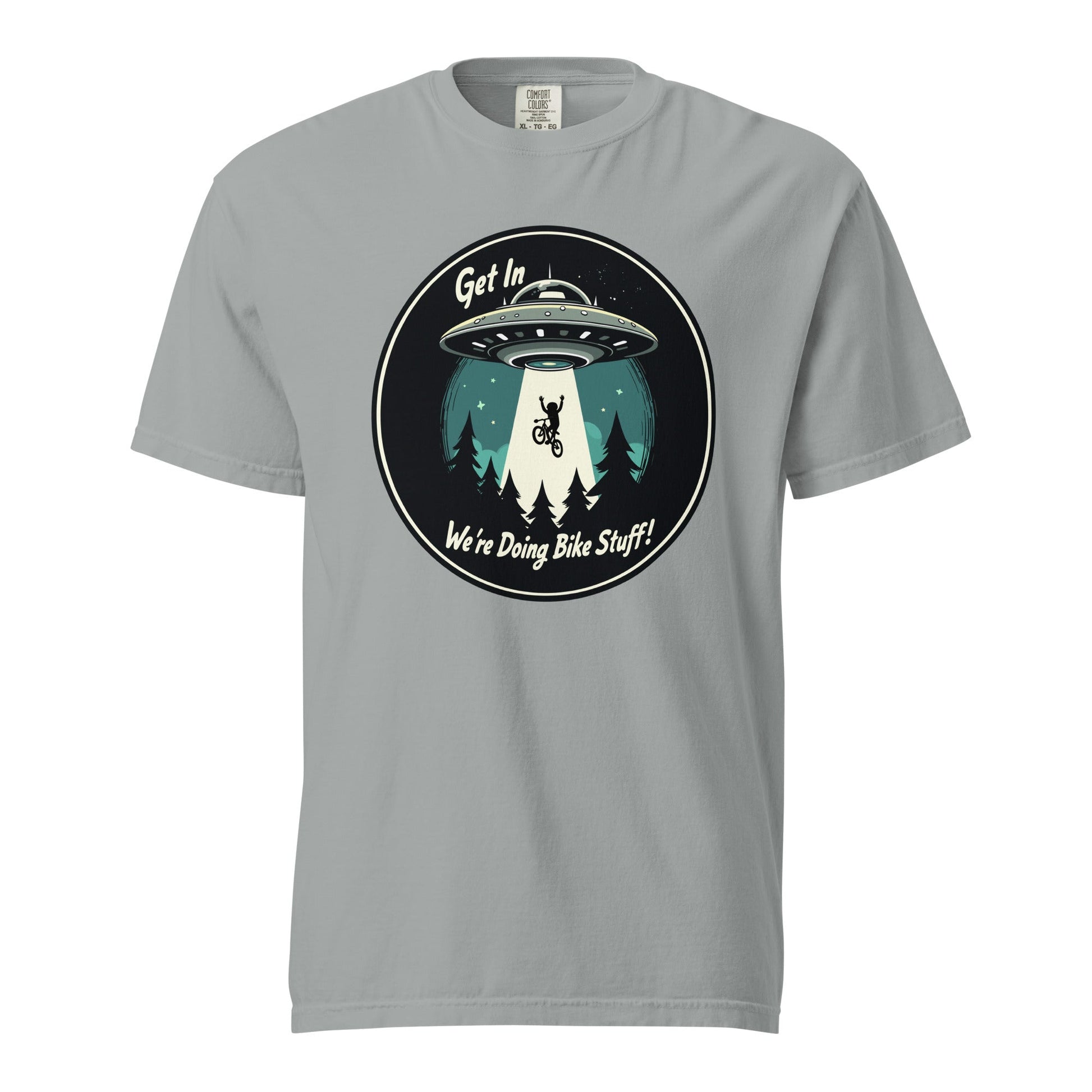 Mountain Biker - UFO Abduction Women's (Unisex) Premium Tee - Women's Shirts - Discovery Co.