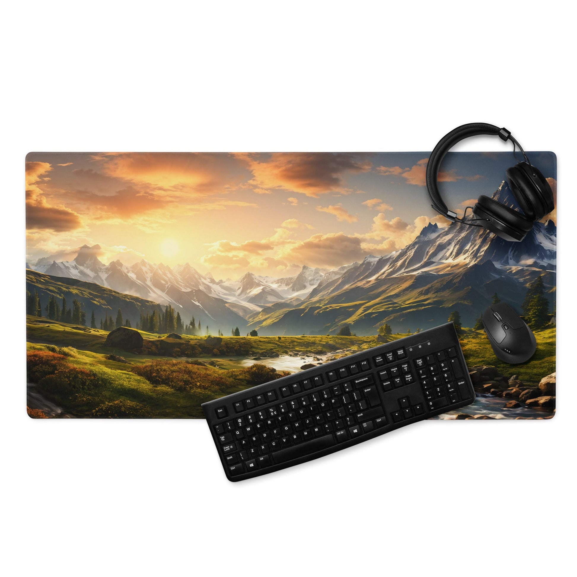 Mountain Scene Gaming Mouse Pad - Mouse Pads - Discovery Co.