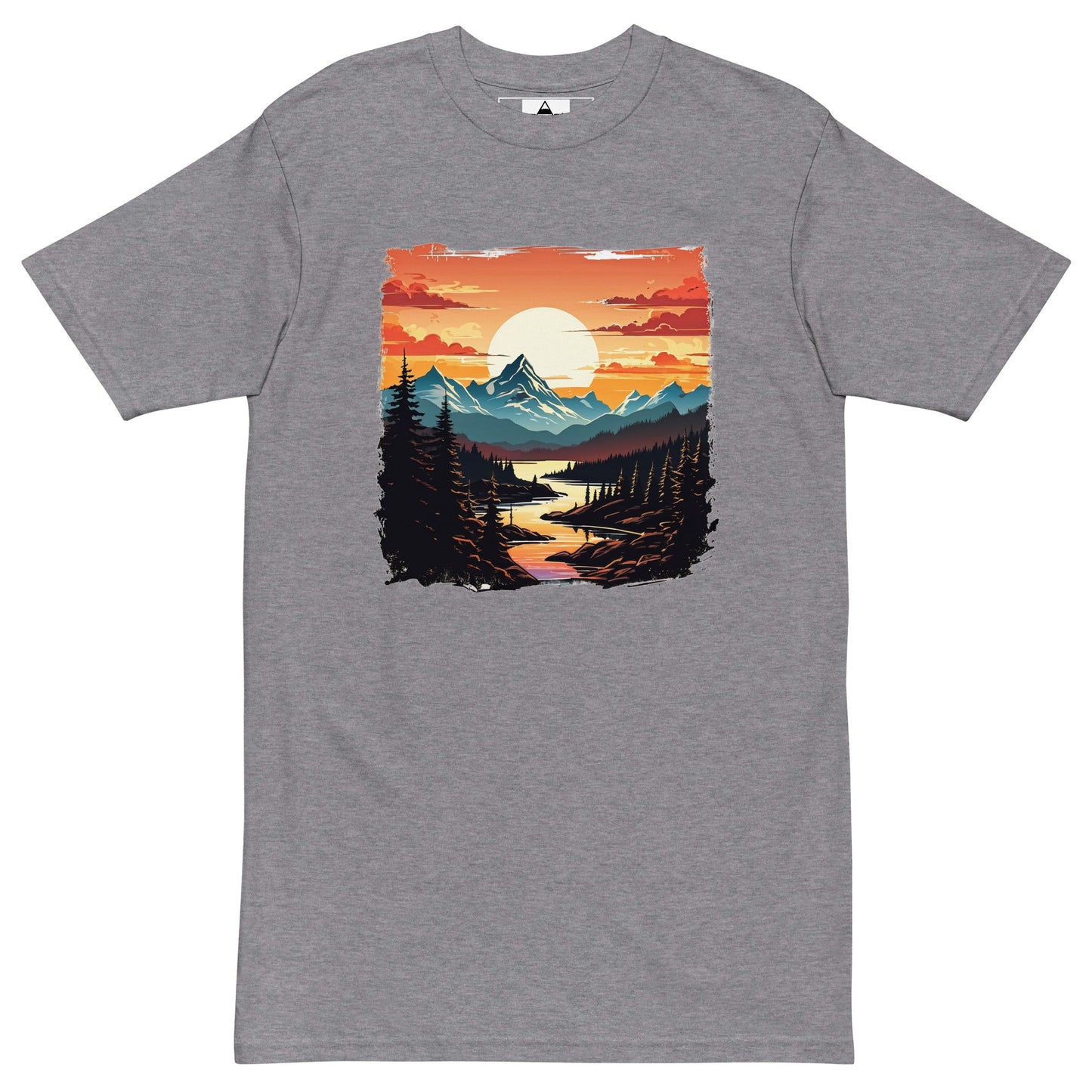 Mountain Stream Men’s Premium Heavyweight Tee - Men's Shirts - Discovery Co.