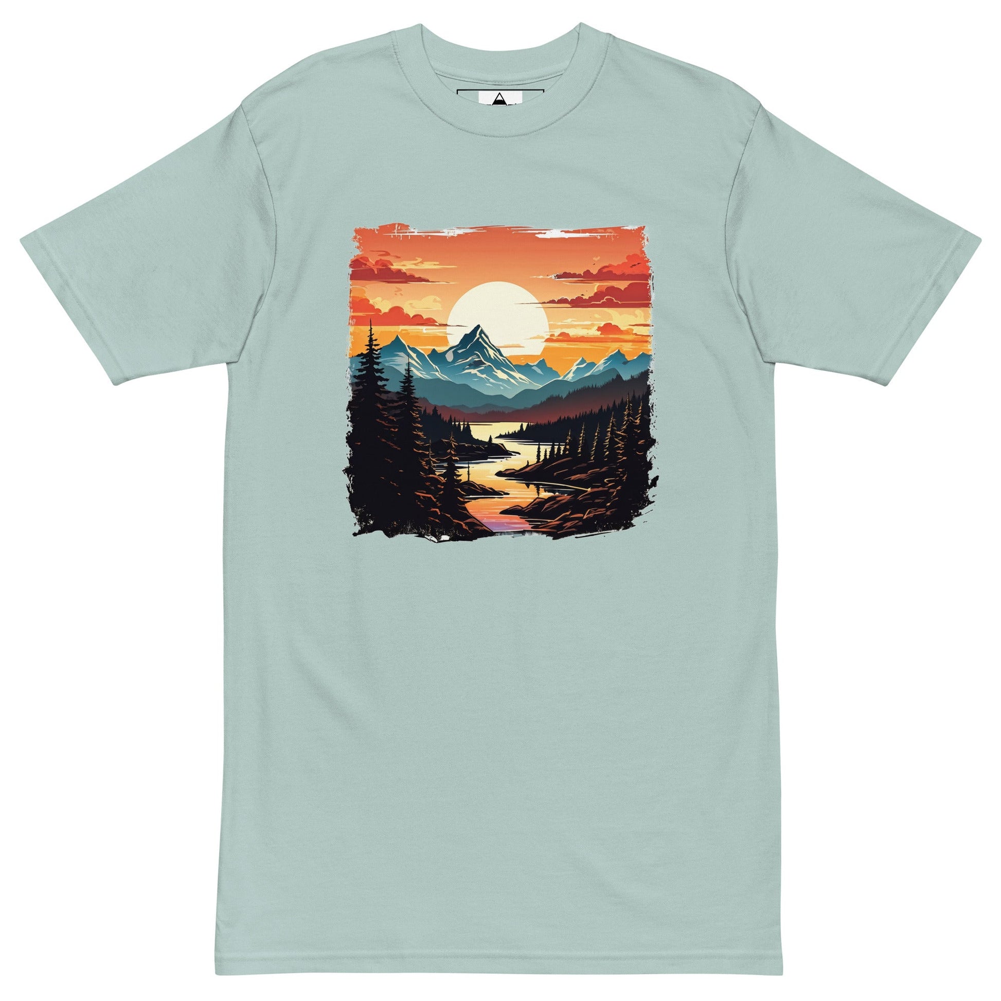 Mountain Stream Men’s Premium Heavyweight Tee - Men's Shirts - Discovery Co.