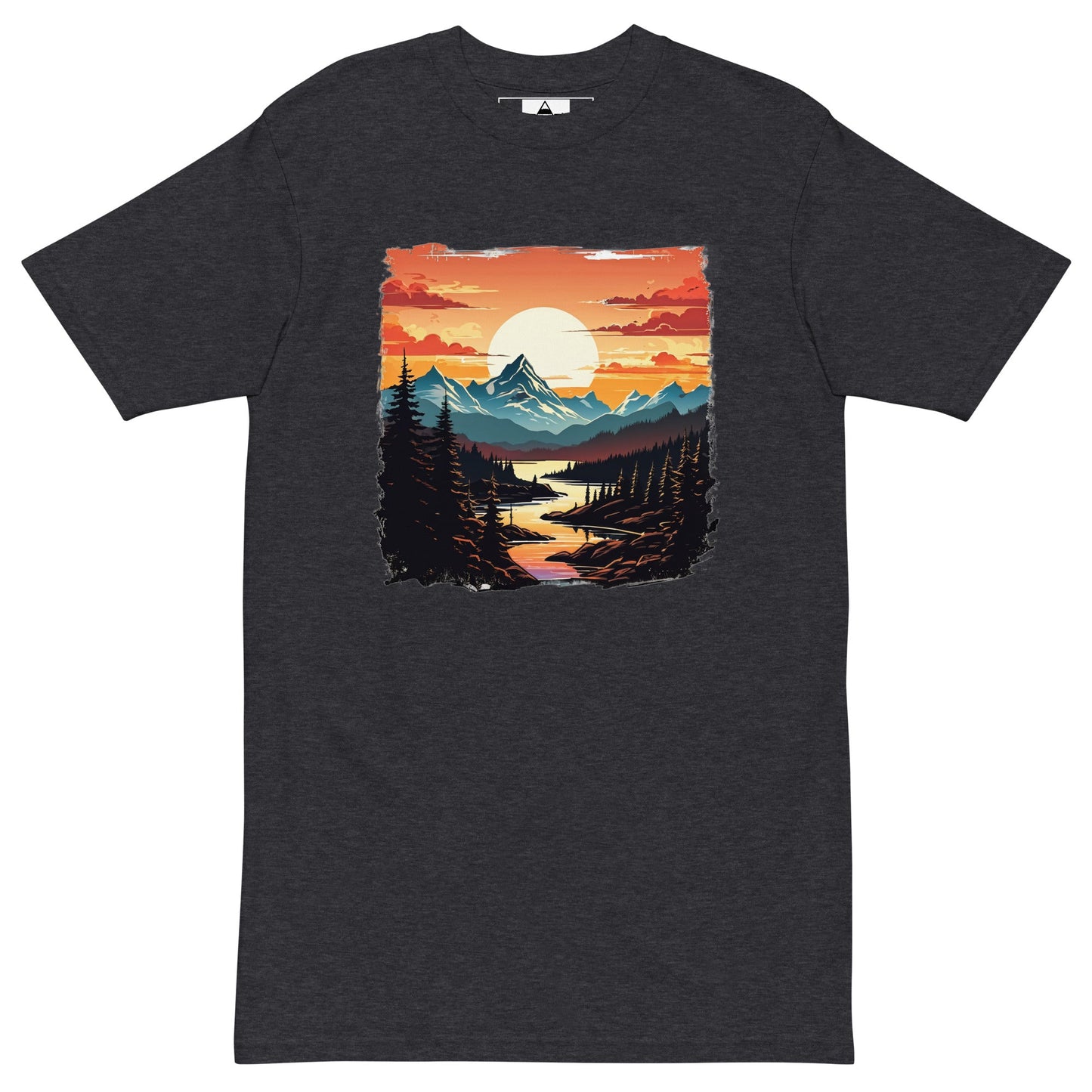 Mountain Stream Men’s Premium Heavyweight Tee - Men's Shirts - Discovery Co.