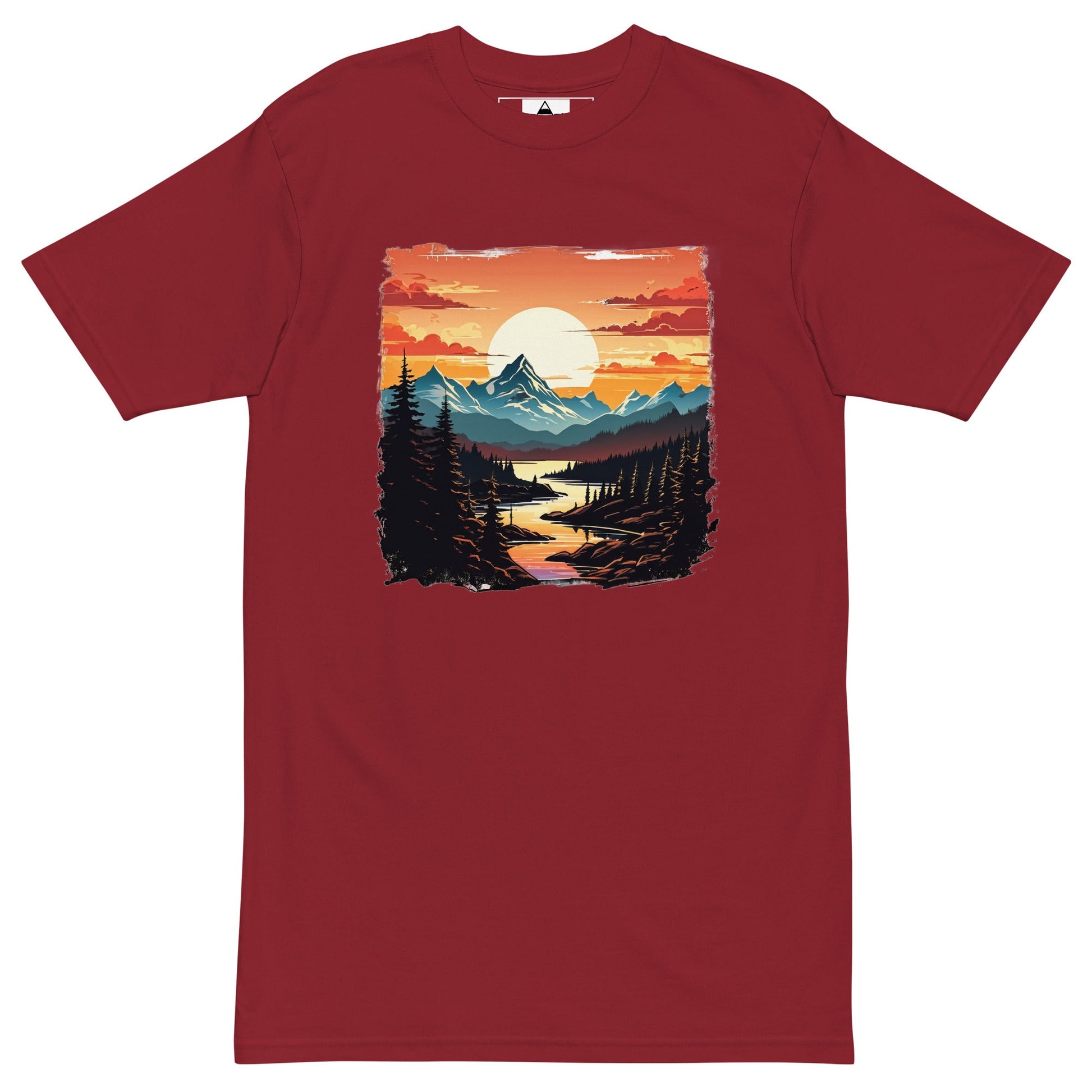 Mountain Stream Men’s Premium Heavyweight Tee - Men's Shirts - Discovery Co.