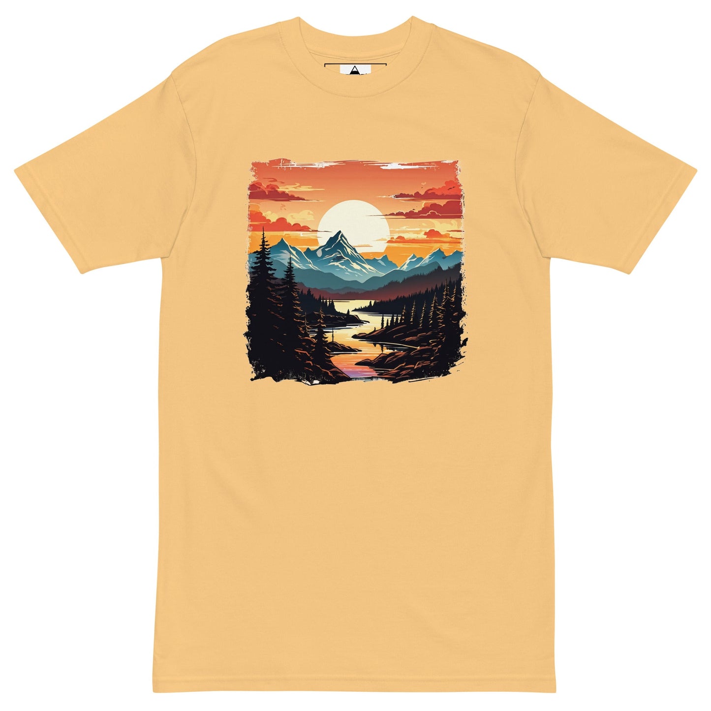 Mountain Stream Men’s Premium Heavyweight Tee - Men's Shirts - Discovery Co.