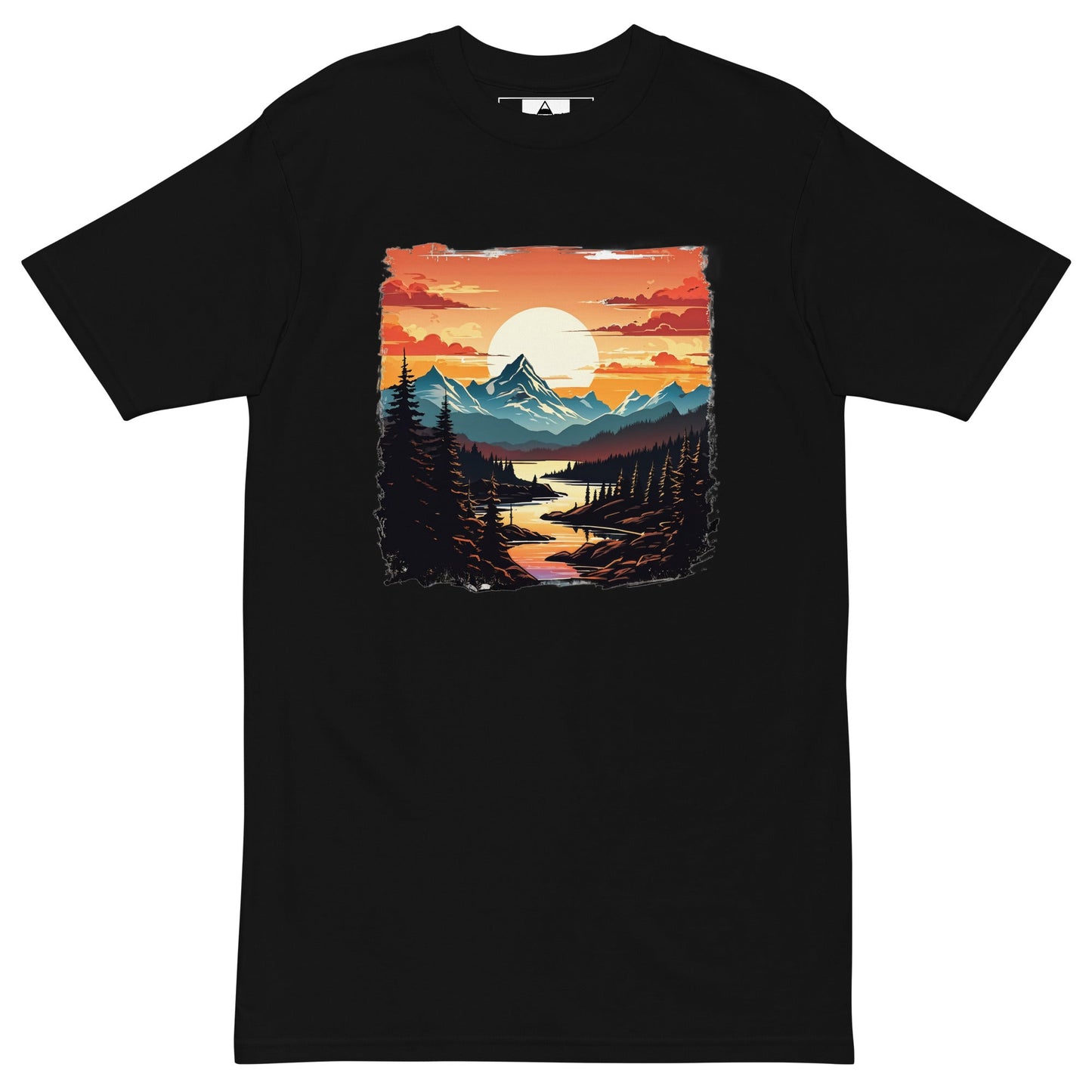 Mountain Stream Men’s Premium Heavyweight Tee - Men's Shirts - Discovery Co.