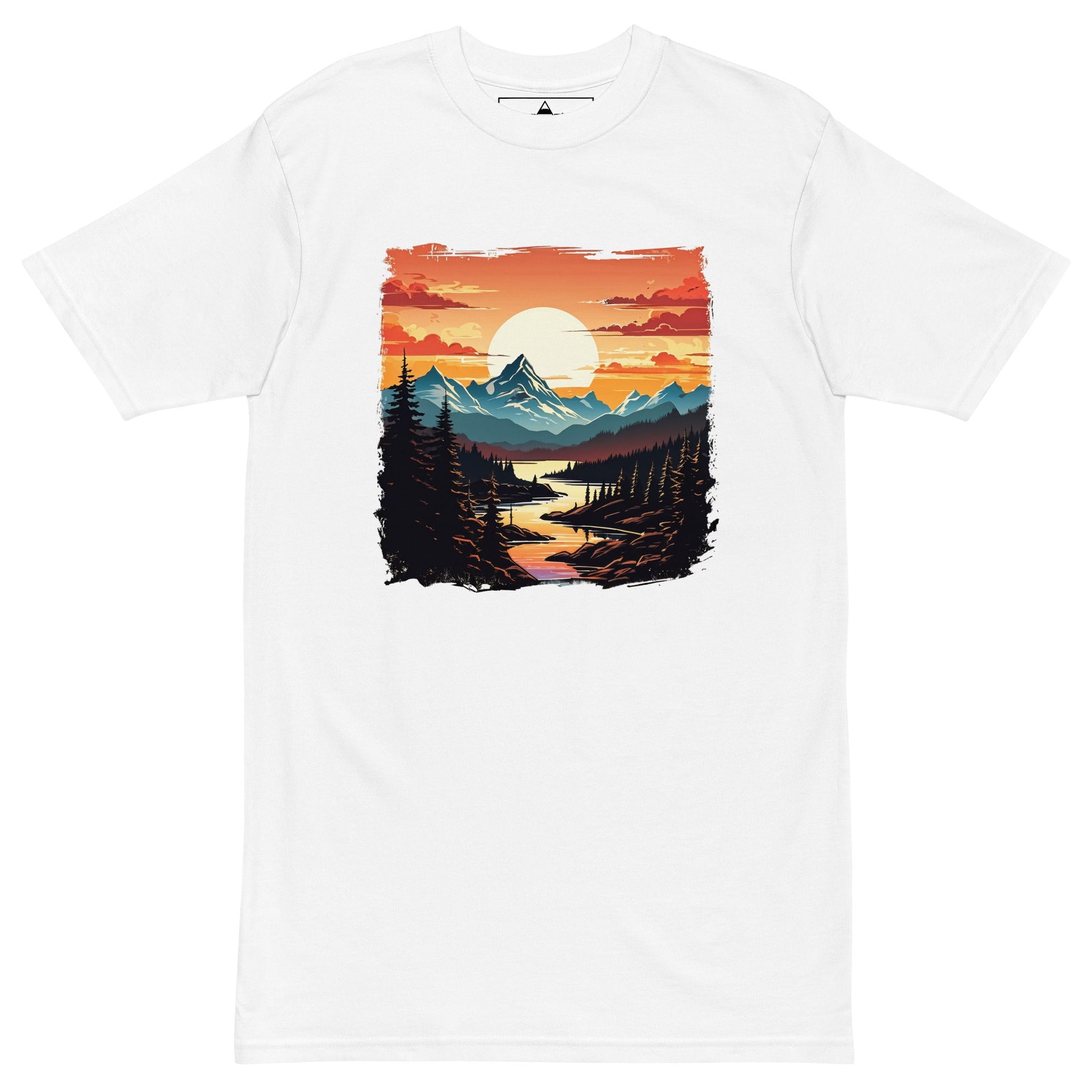 Mountain Stream Men’s Premium Heavyweight Tee - Men's Shirts - Discovery Co.