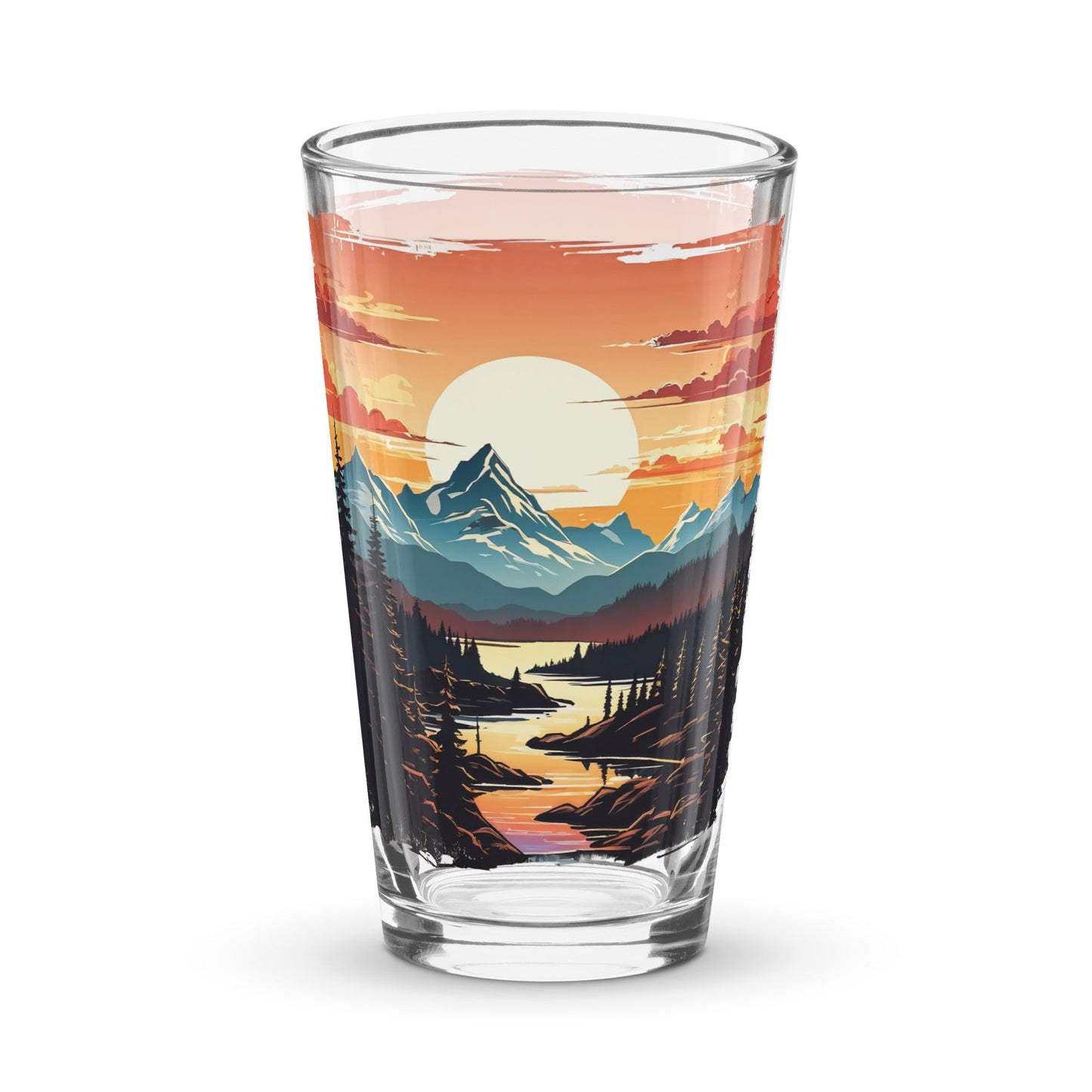 Mountain Stream Pint Glass (16 oz) - Beer Glass - Discovery Co.