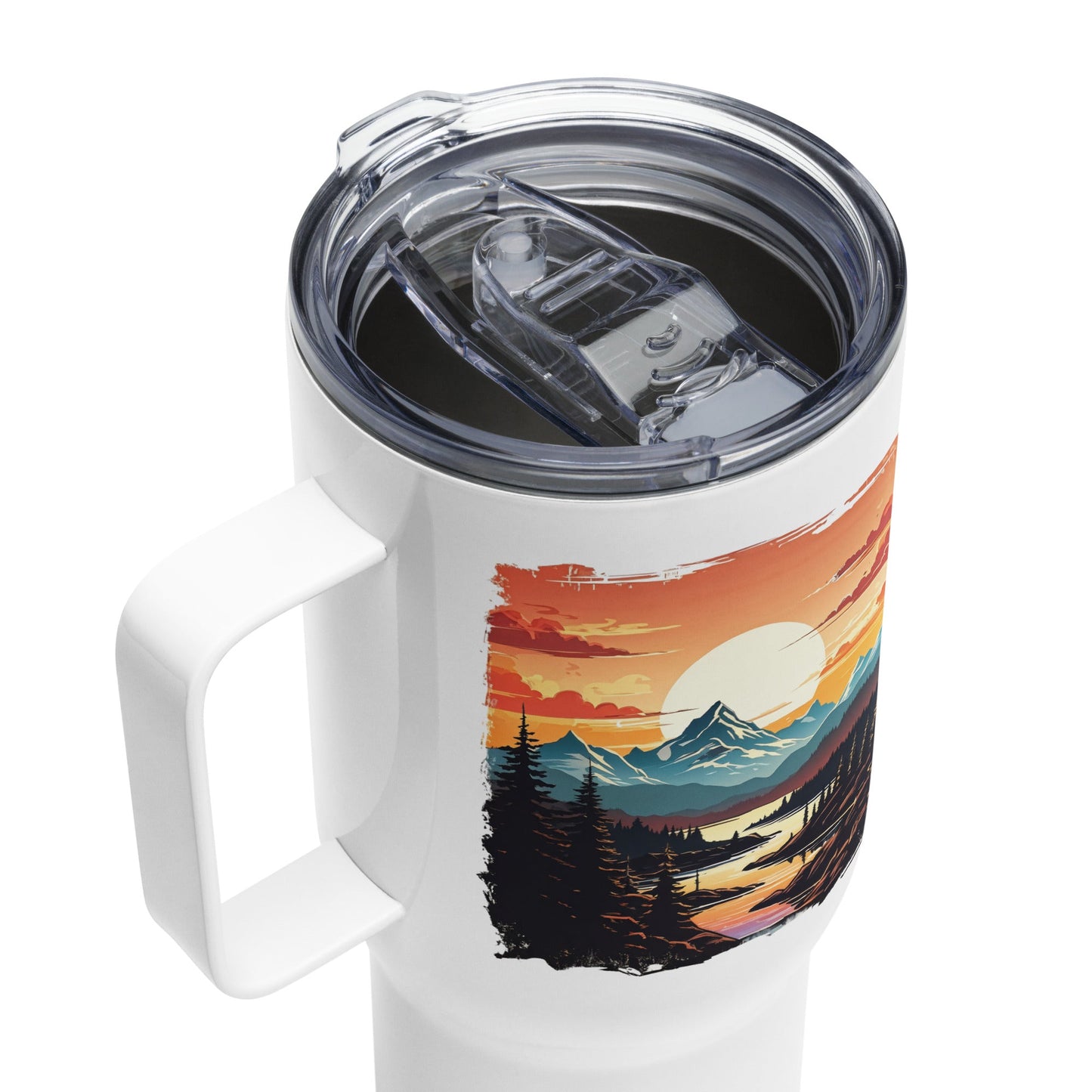 Mountain Stream Stainless Steel Travel Mug (25 oz) - Travel Mug - Discovery Co.