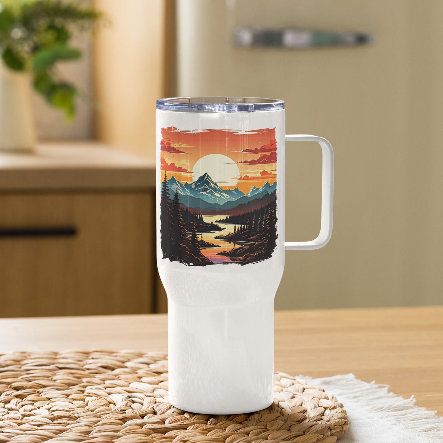 Mountain Stream Stainless Steel Travel Mug (25 oz) - Travel Mug - Discovery Co.