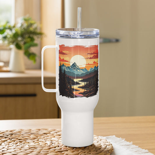 Mountain Stream Stainless Steel Travel Mug (25 oz) - Travel Mug - Discovery Co.