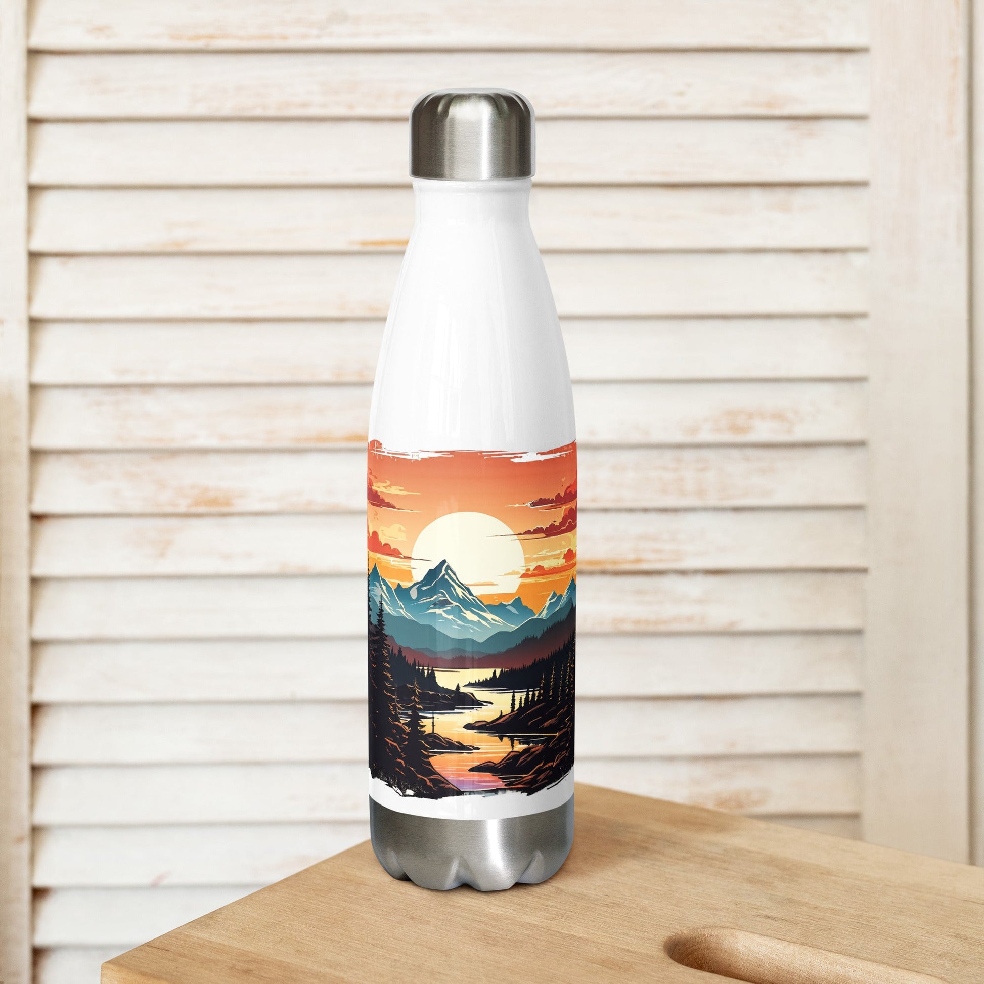 Mountain Stream Stainless Steel Water Bottle - Stainless Steel Water Bottle - Discovery Co.