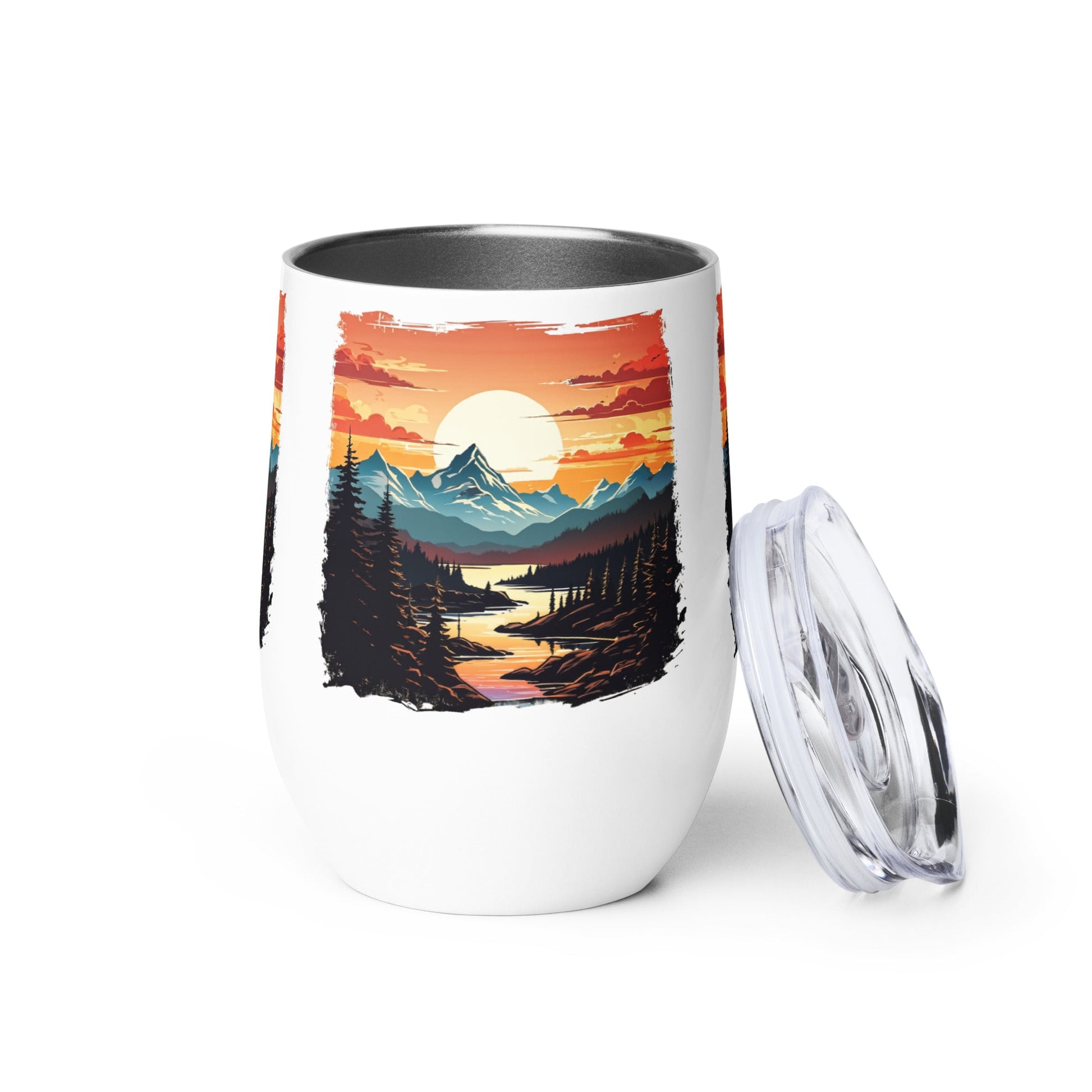 Mountain Stream Wine Tumbler - Tumblers - Discovery Co.