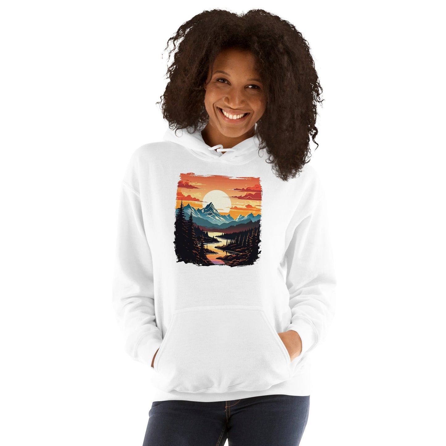 Mountain Stream Women's (Unisex) Hoodie - Hoodies - Discovery Co.
