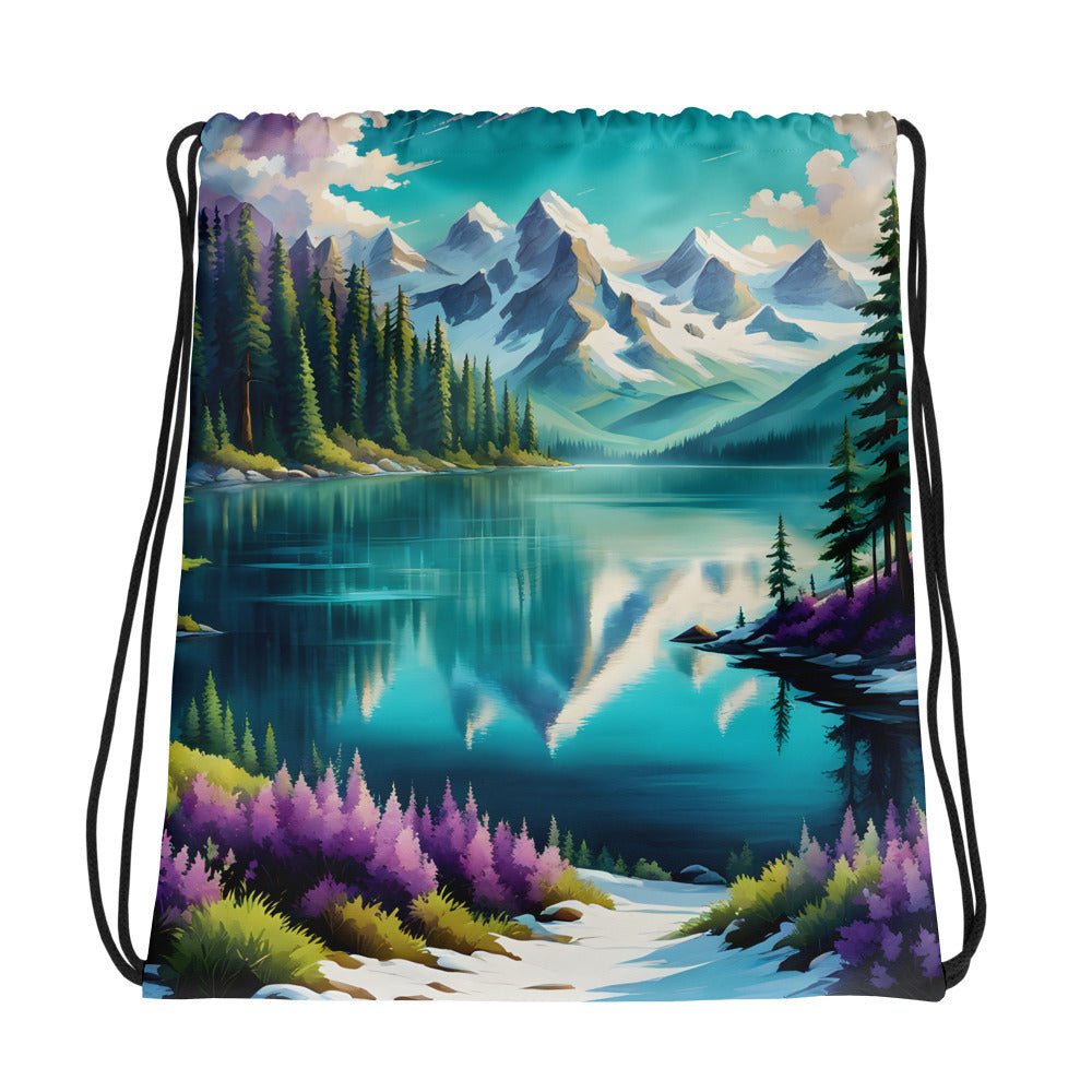 Mountain View Drawstring Bag - Drawstring Bag - Discovery Co.