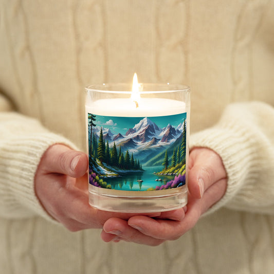 Mountain View Glass Jar Soy Wax Candle - Candles - Discovery Co.