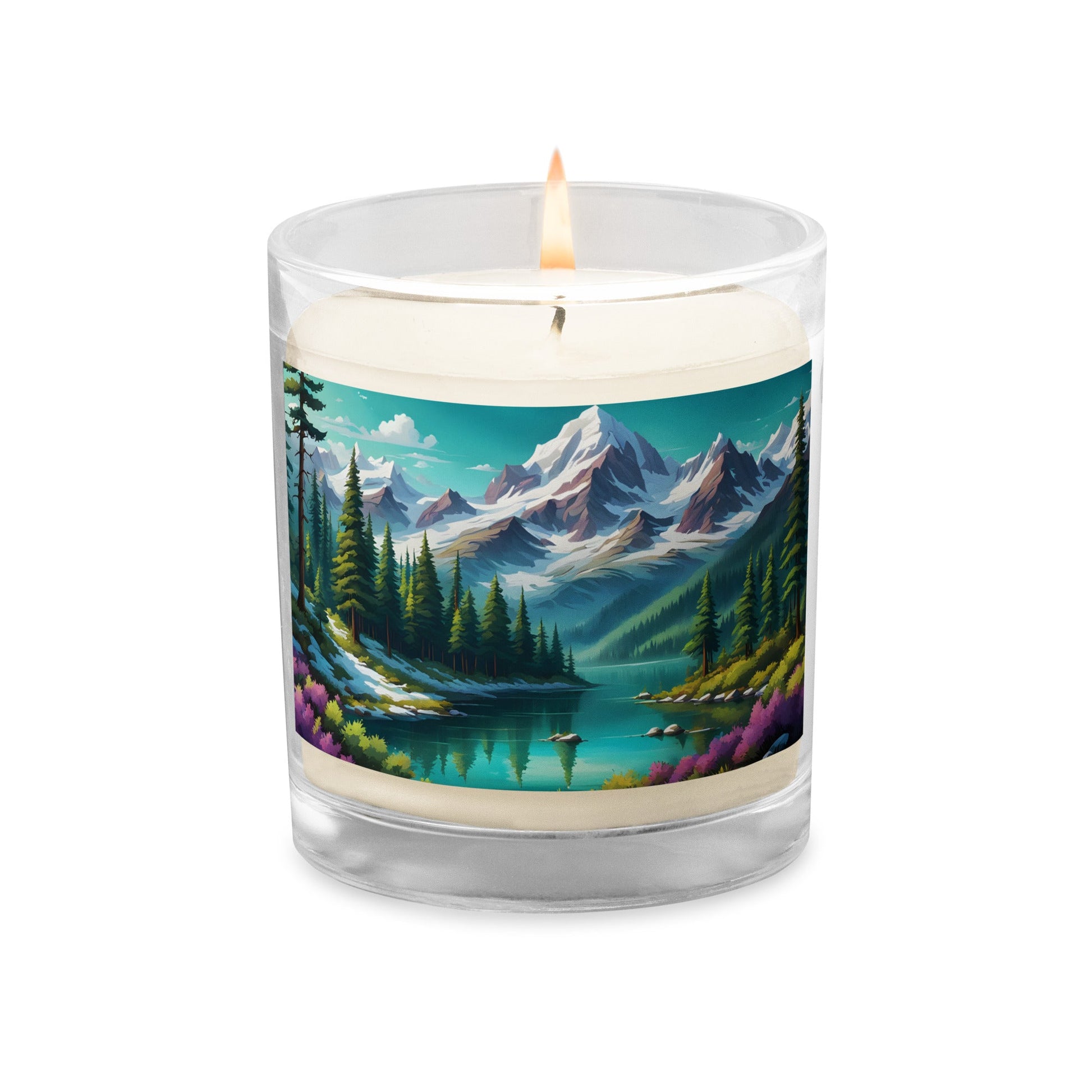 Mountain View Glass Jar Soy Wax Candle - Candles - Discovery Co.