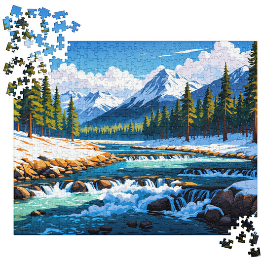 Mountains By The River II Jigsaw Puzzle - Puzzle - Discovery Co.