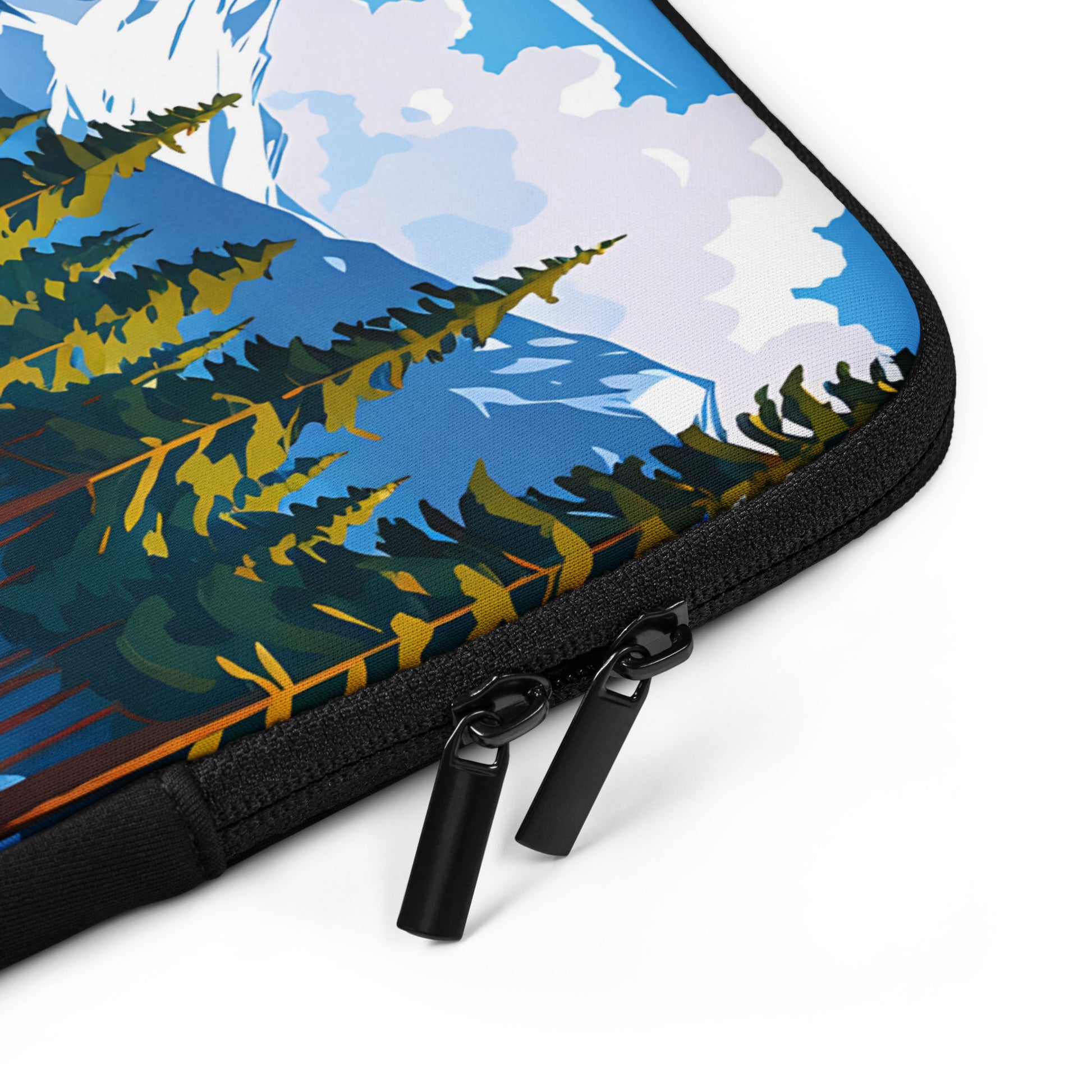 Mountains By The River II Laptop Sleeve - Laptop Cases - Discovery Co.