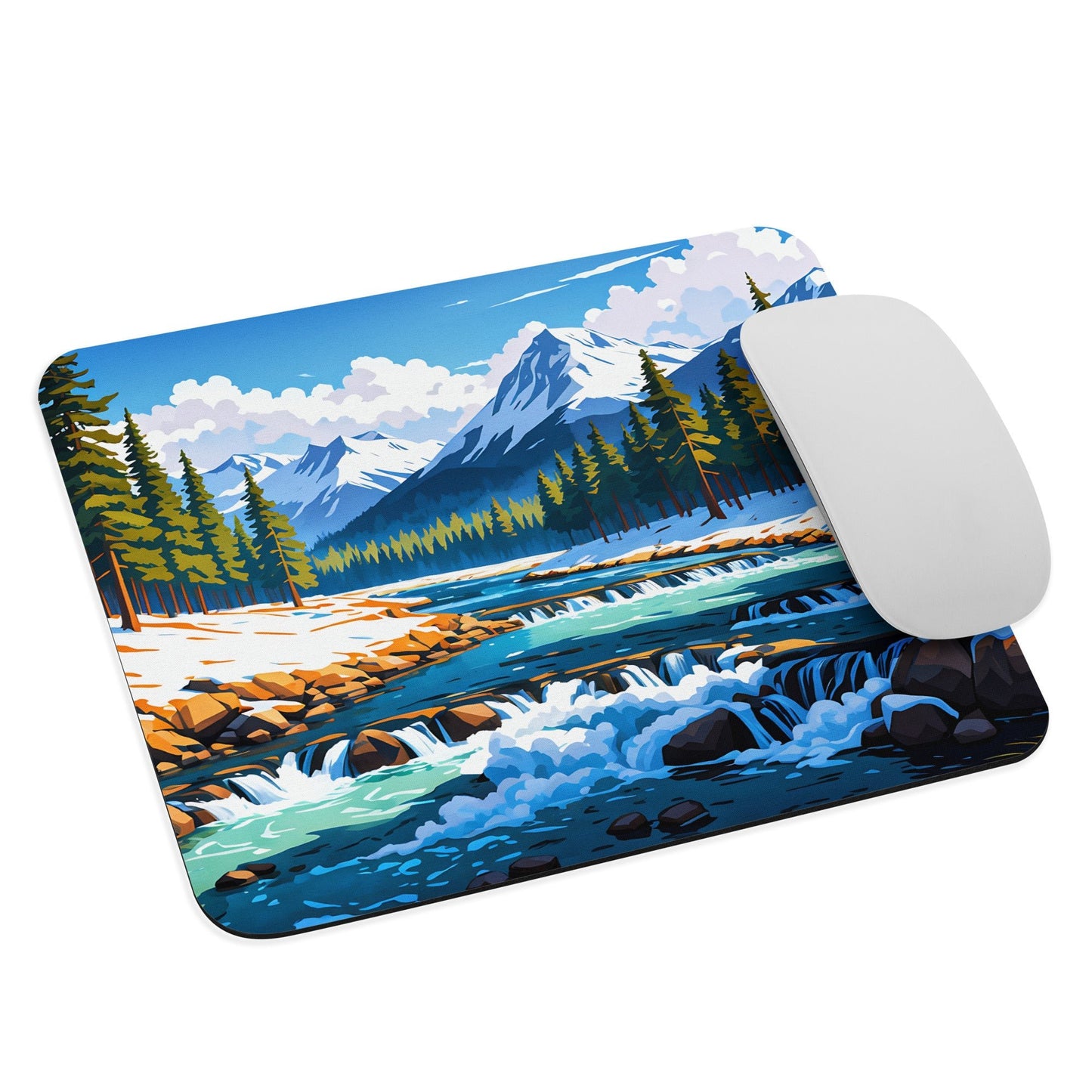 Mountains By The River II Mouse Pad - Mouse Pads - Discovery Co.