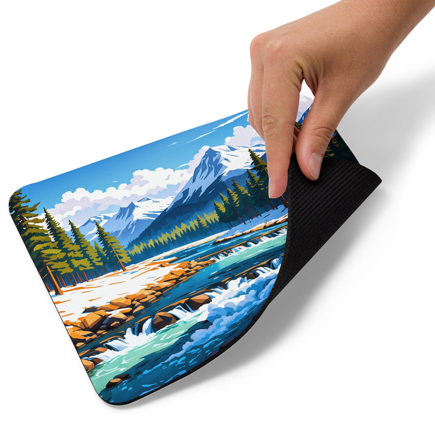 Mountains By The River II Mouse Pad - Mouse Pads - Discovery Co.