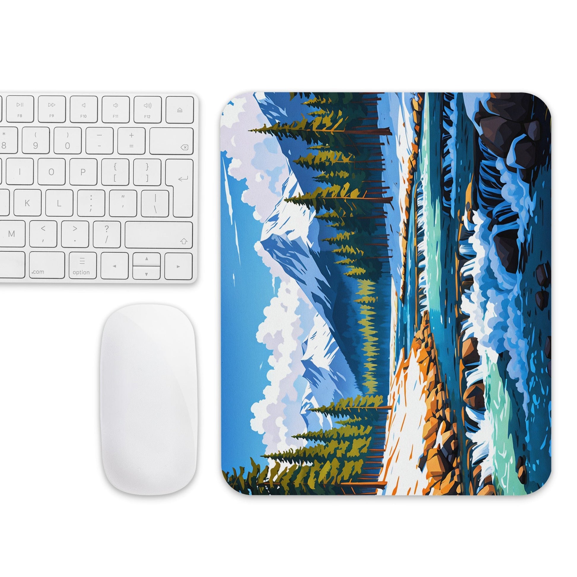 Mountains By The River II Mouse Pad - Mouse Pads - Discovery Co.