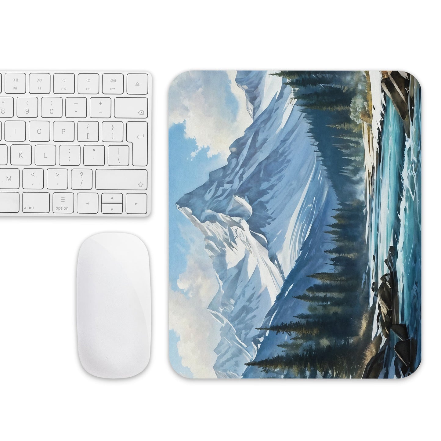 Mountains By The River Mouse Pad - Mouse Pads - Discovery Co.