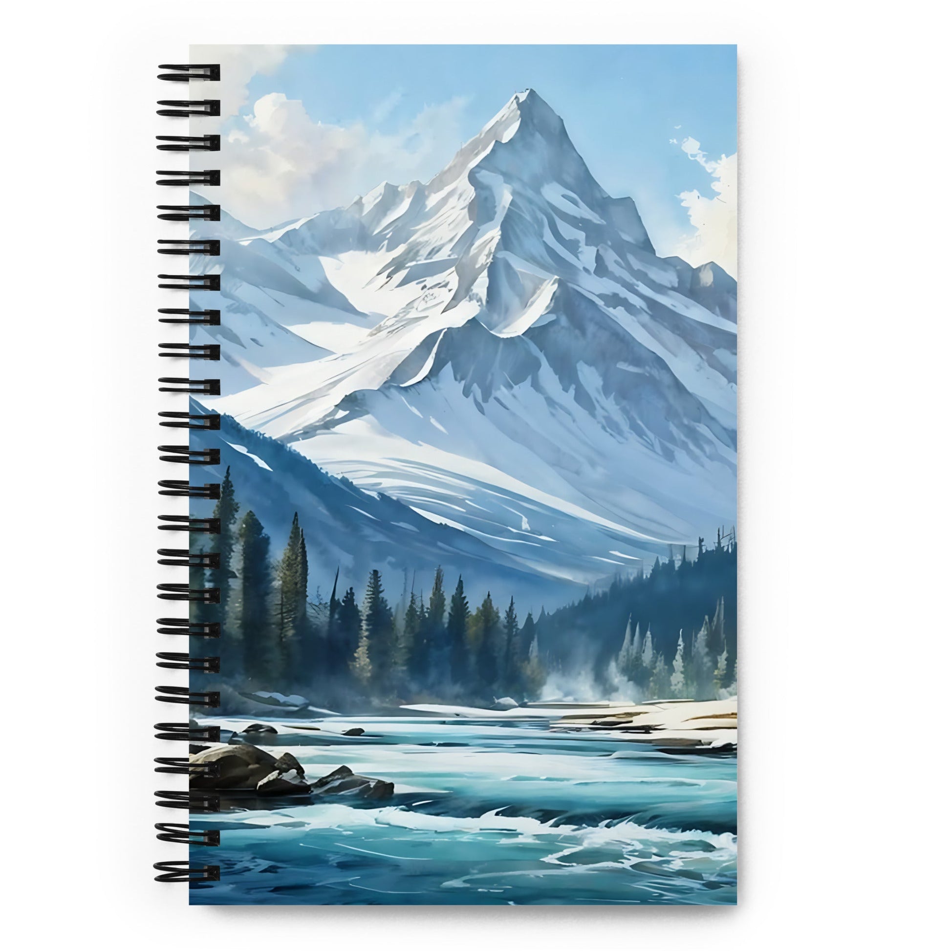 Mountains By The River Spiral Notebook - Spiral Notebooks - Discovery Co.