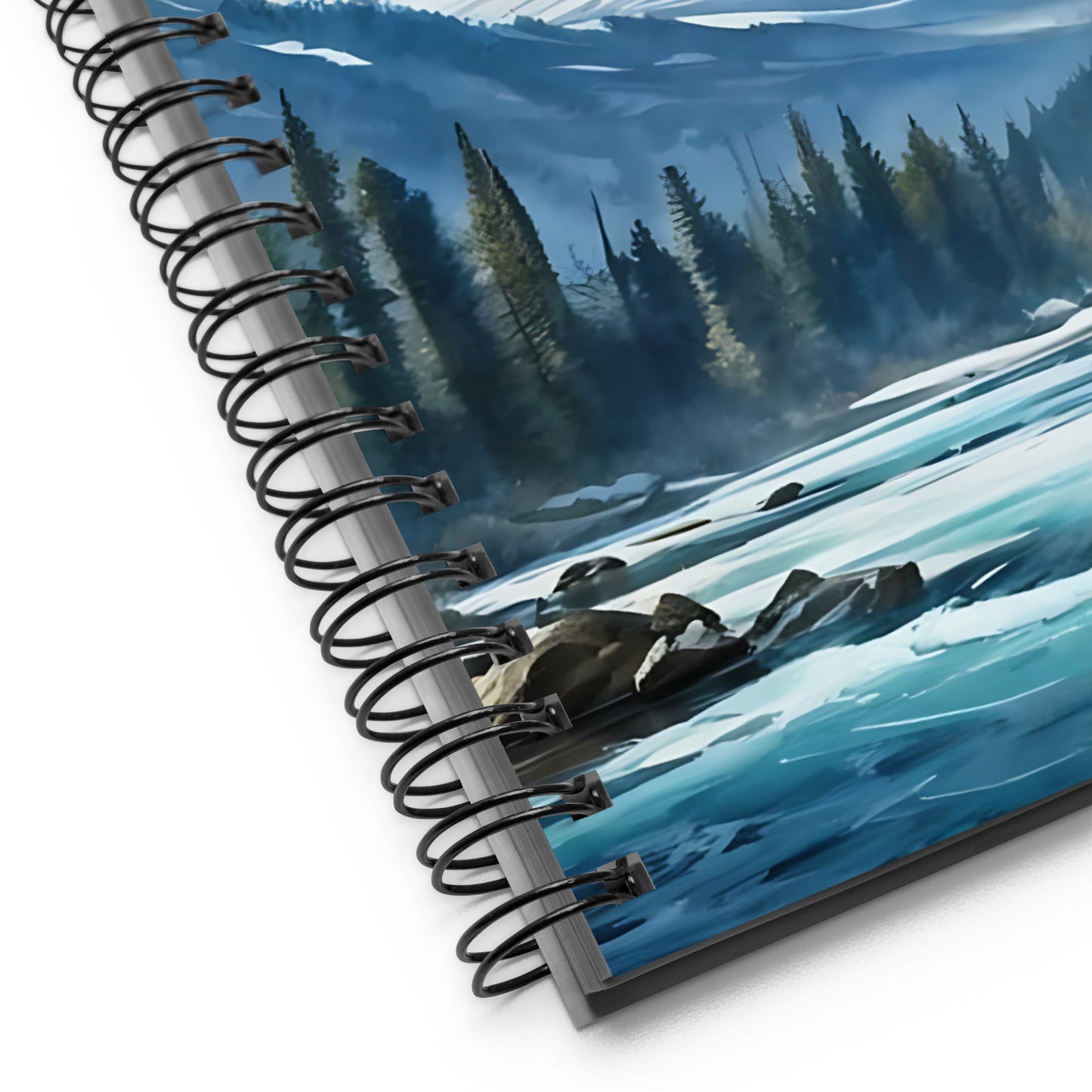 Mountains By The River Spiral Notebook - Spiral Notebooks - Discovery Co.