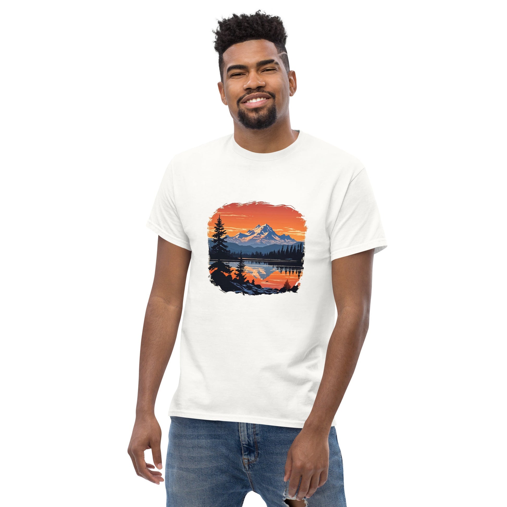 Mountains On The Lake Men's Classic Tee - Men's Shirts - Discovery Co.