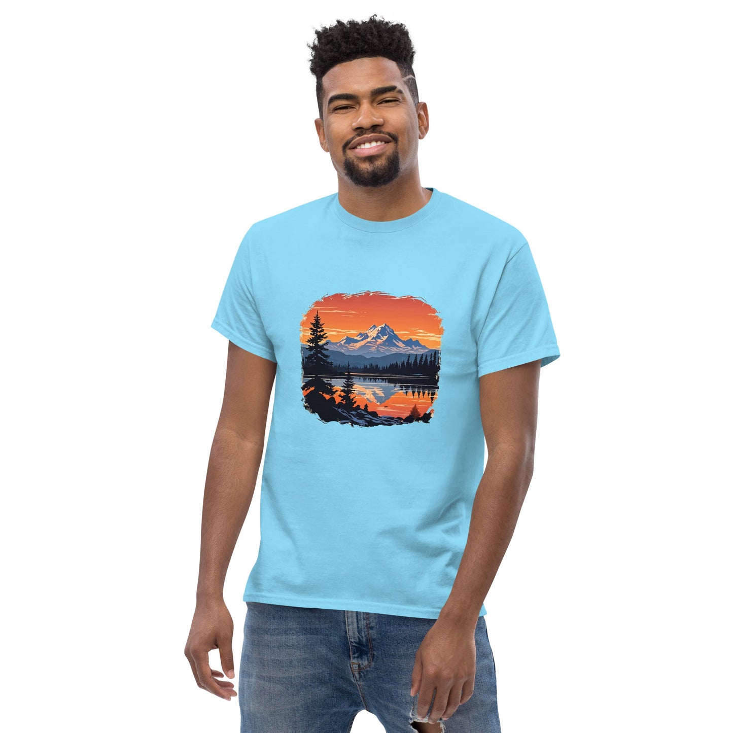 Mountains On The Lake Men's Classic Tee - Men's Shirts - Discovery Co.