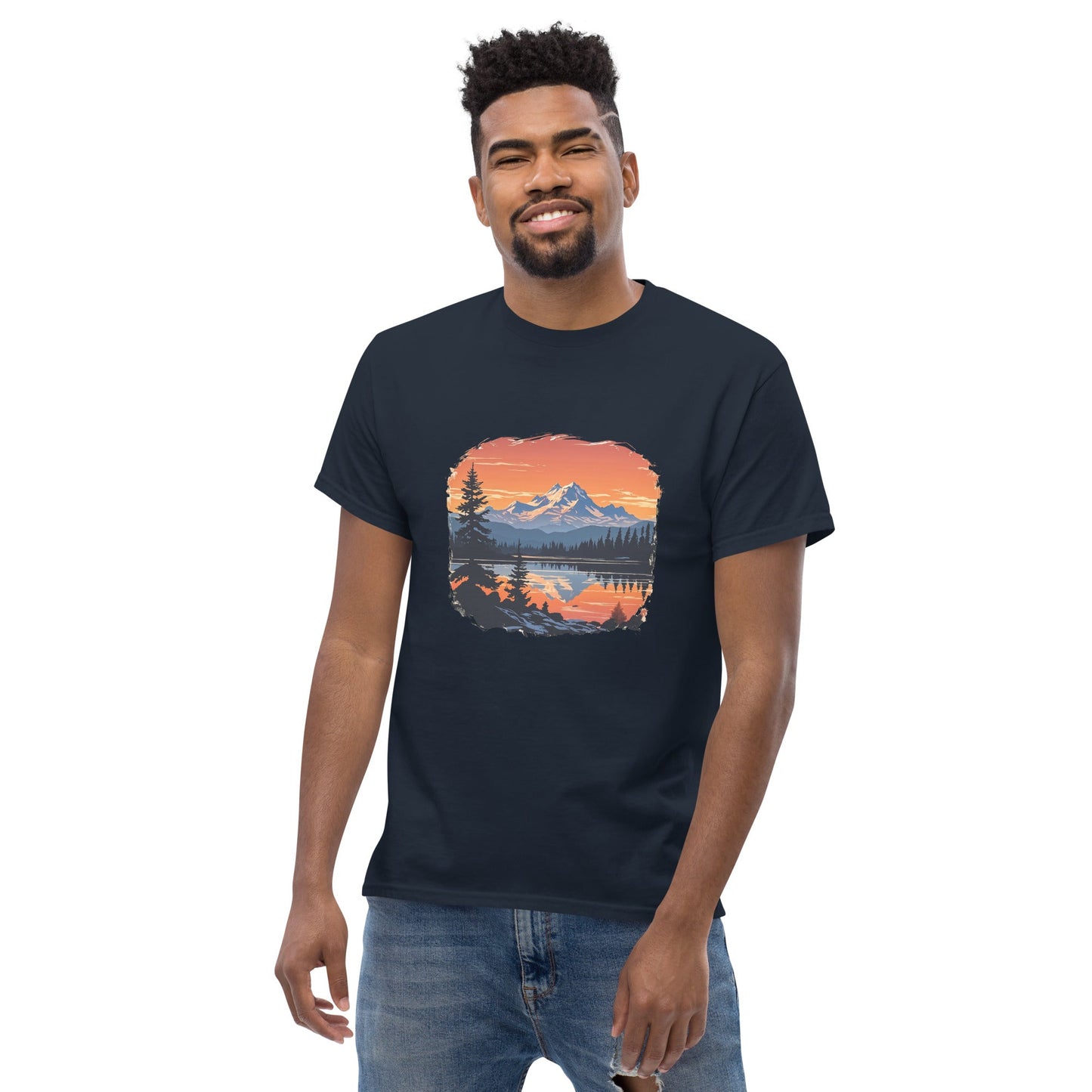 Mountains On The Lake Men's Classic Tee - Men's Shirts - Discovery Co.