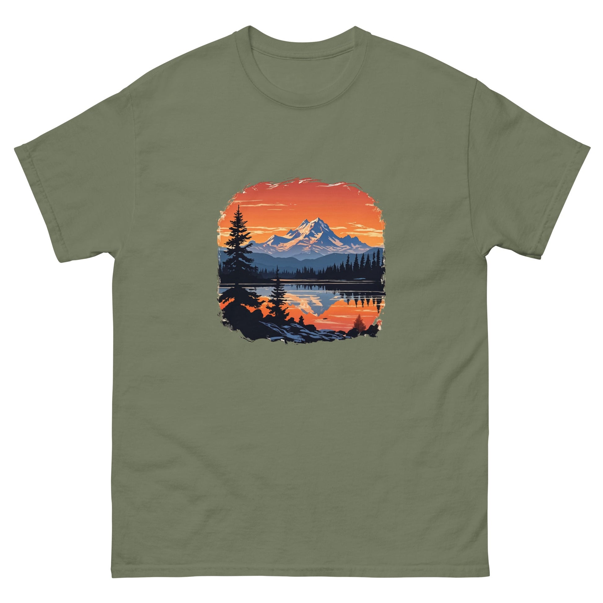 Mountains On The Lake Men's Classic Tee - Men's Shirts - Discovery Co.