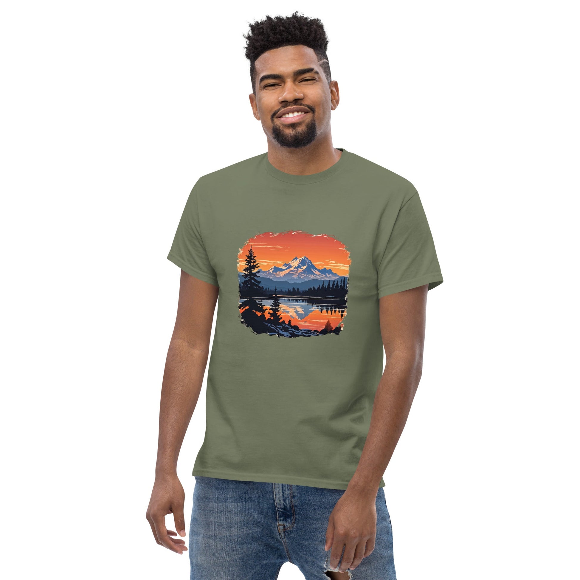 Mountains On The Lake Men's Classic Tee - Men's Shirts - Discovery Co.