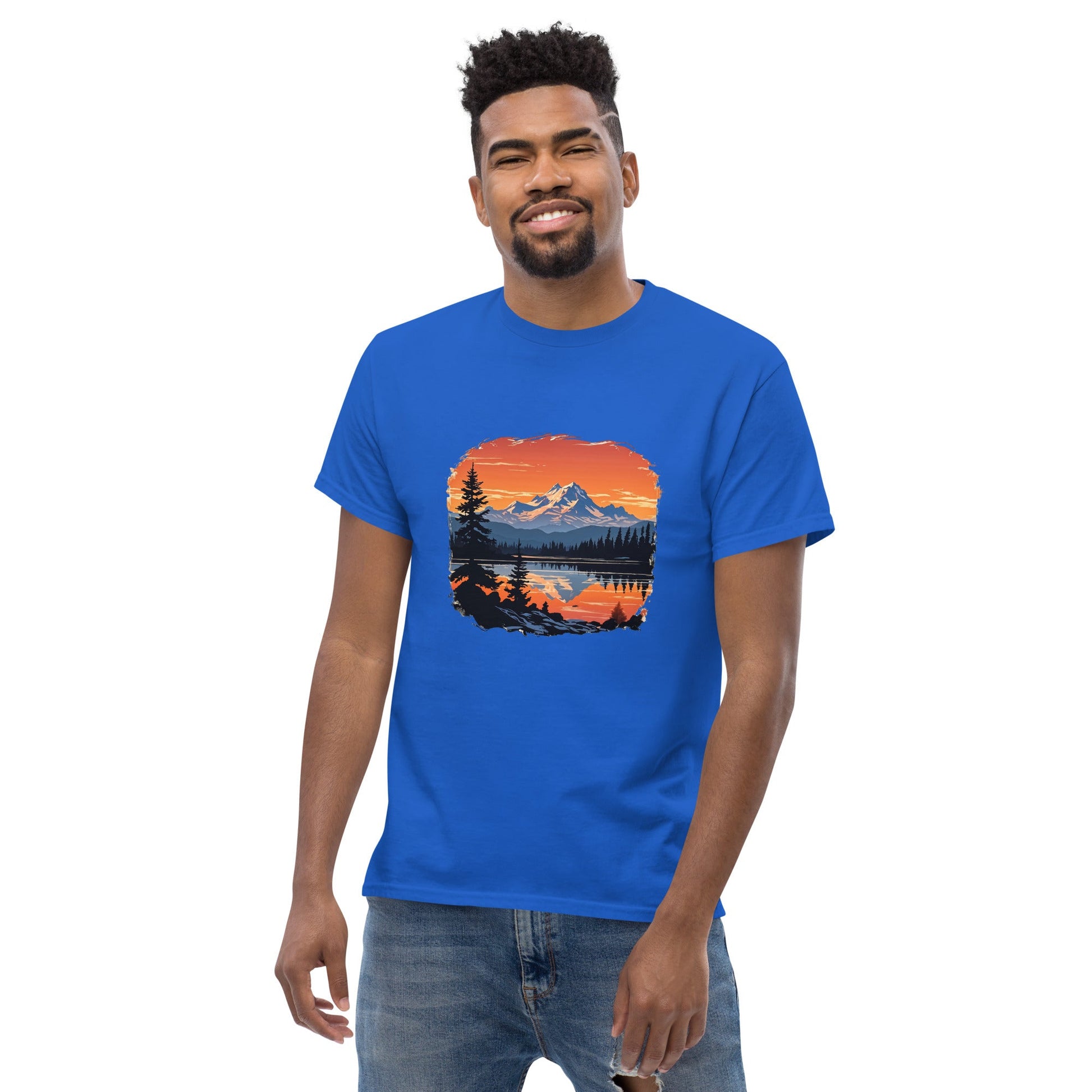 Mountains On The Lake Men's Classic Tee - Men's Shirts - Discovery Co.