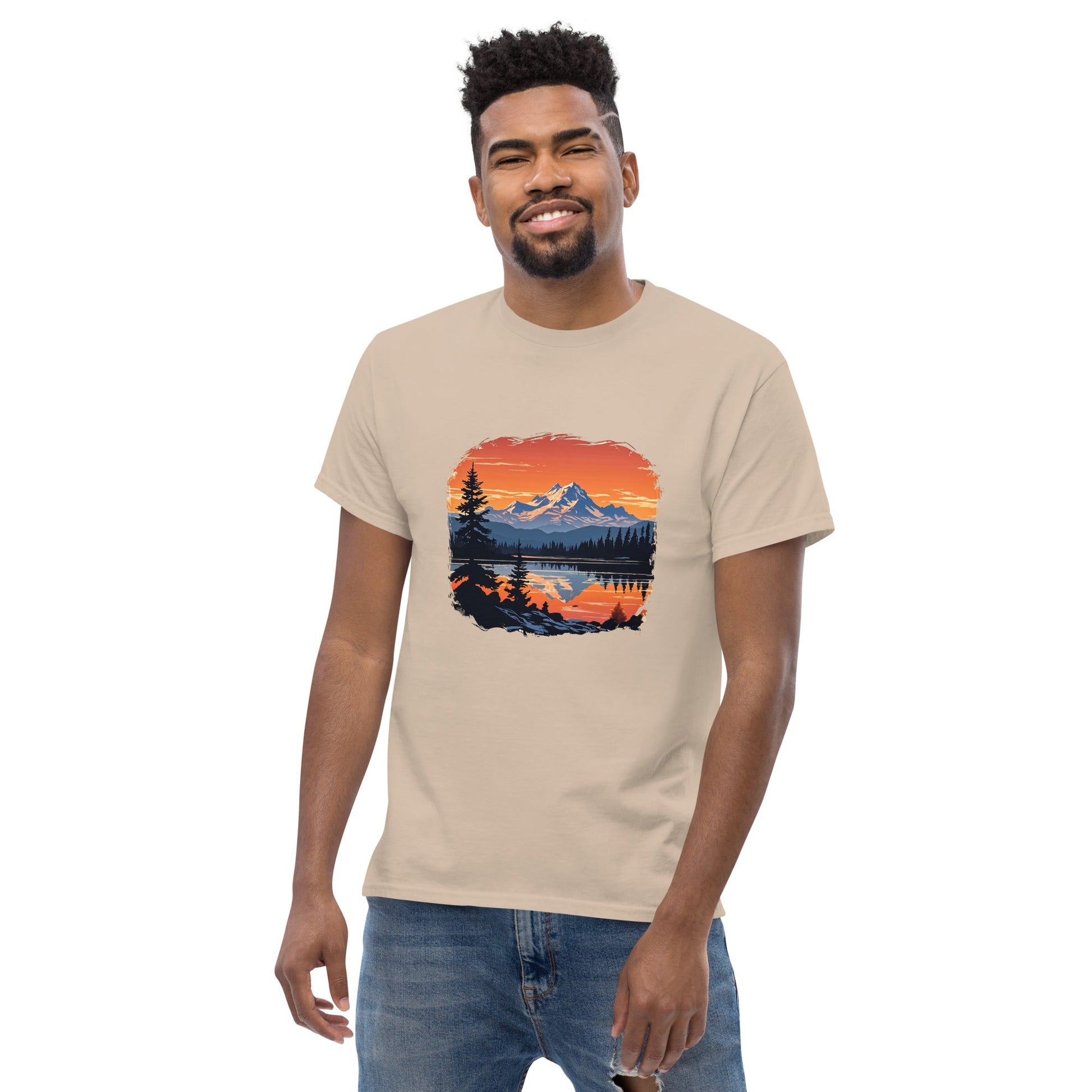 Mountains On The Lake Men's Classic Tee - Men's Shirts - Discovery Co.