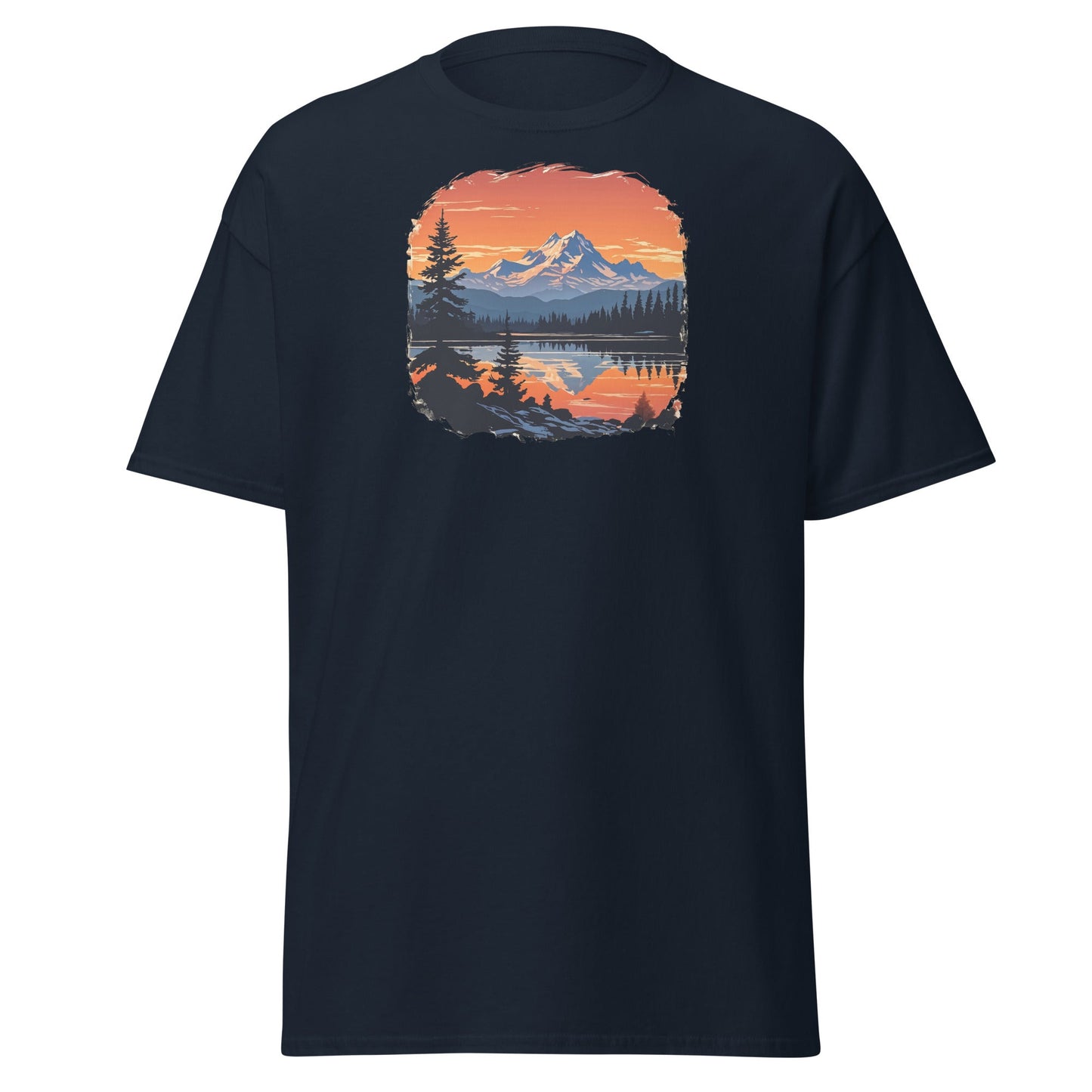 Mountains On The Lake Men's (Unisex) Classic Tee - Men's Shirts - Discovery Co.