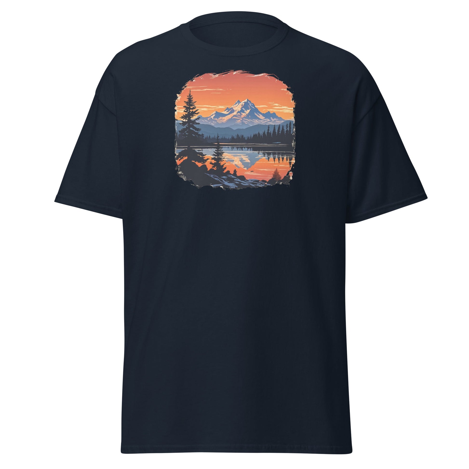 Mountains On The Lake Men's (Unisex) Classic Tee - Men's Shirts - Discovery Co.