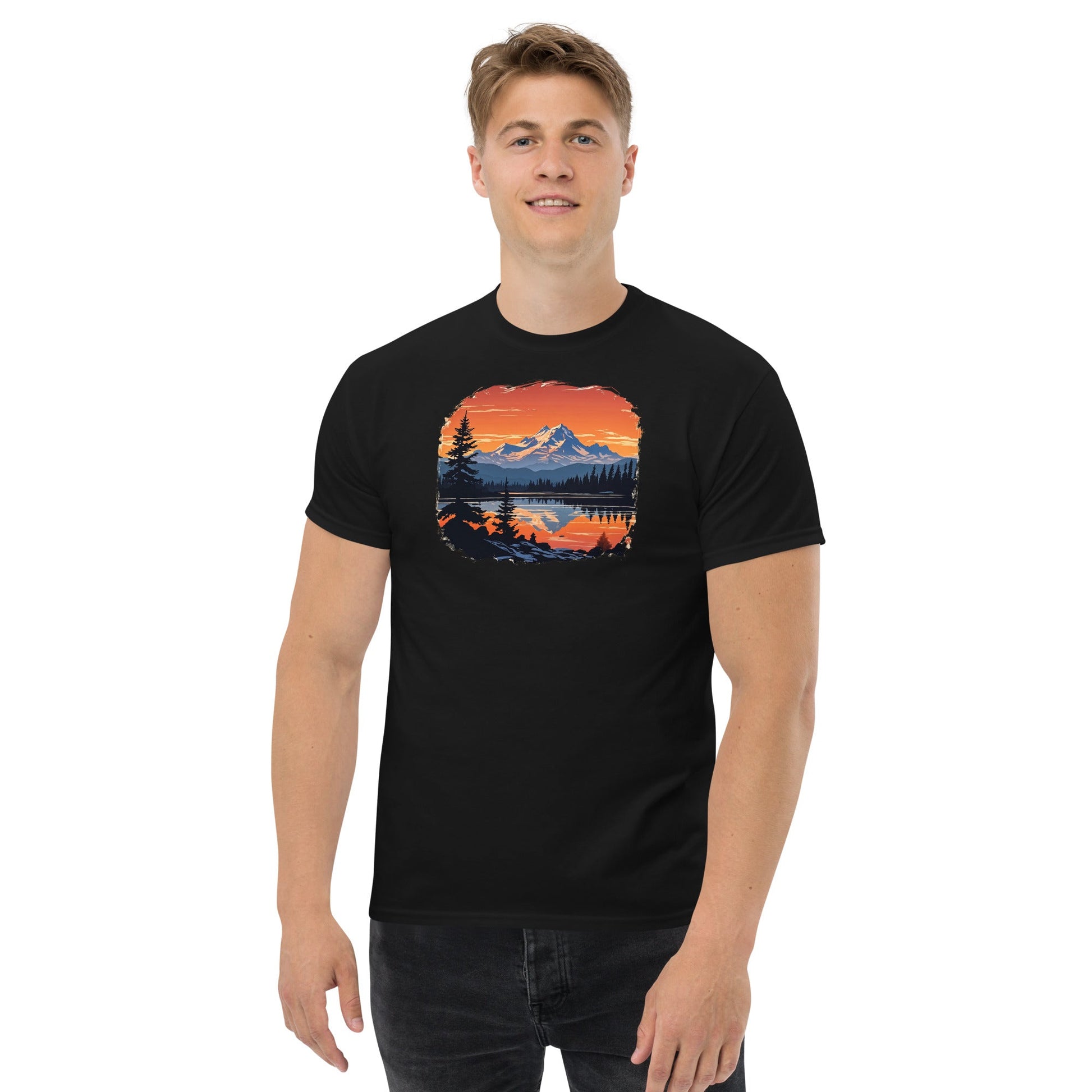 Mountains On The Lake Men's (Unisex) Classic Tee - Men's Shirts - Discovery Co.
